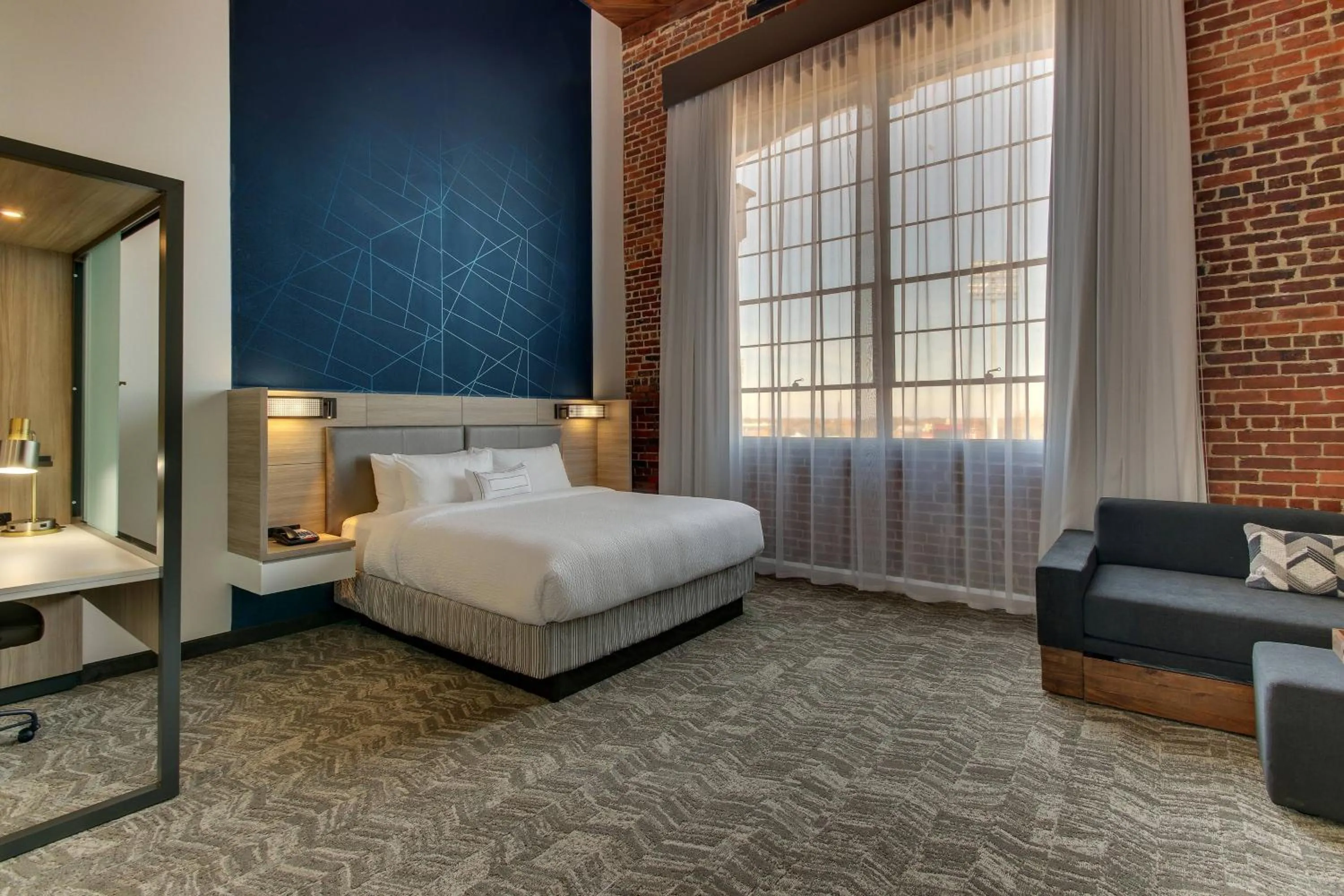 Photo of the whole room, Bed in SpringHill Suites by Marriott Montgomery Downtown