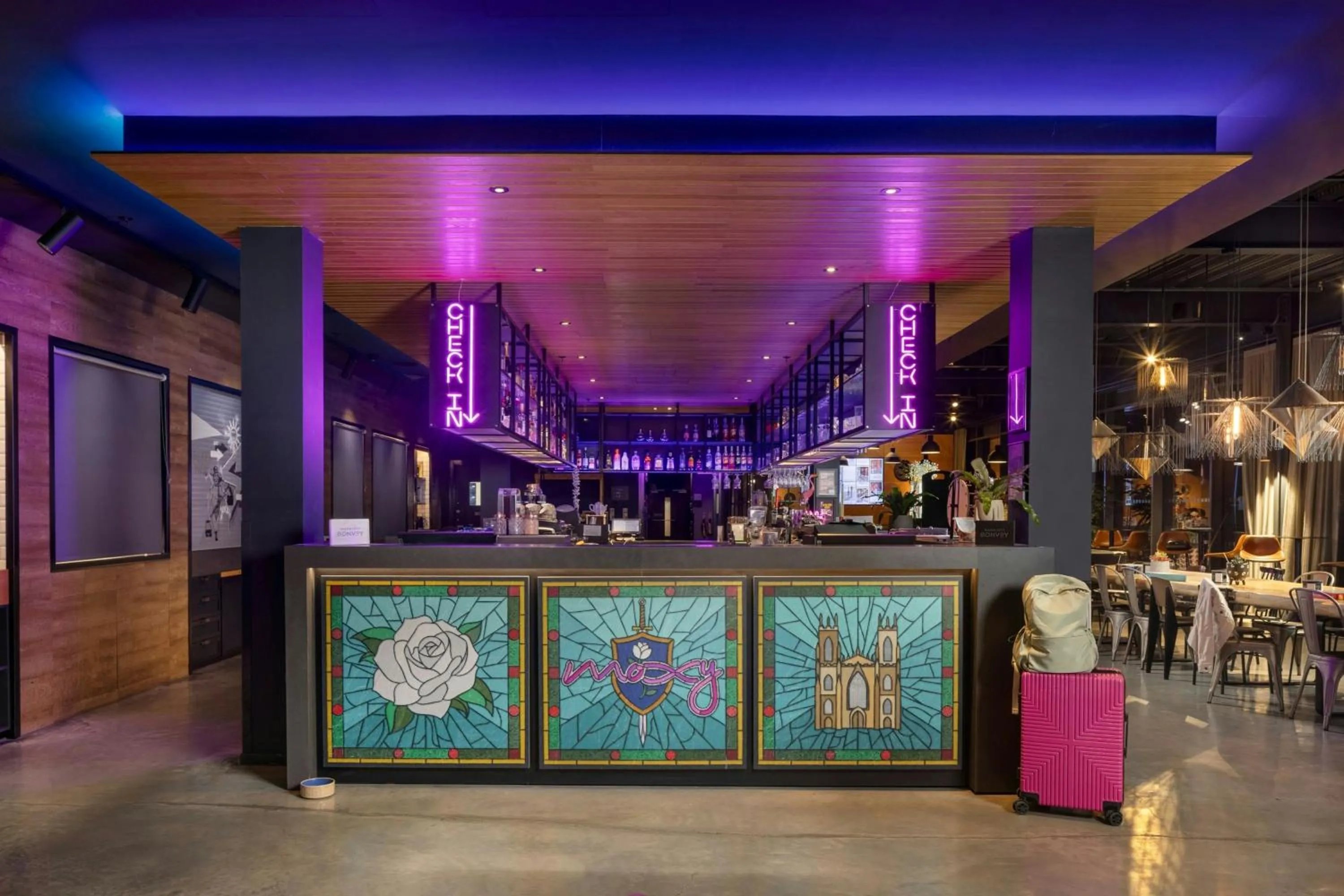 Lobby or reception in Moxy York