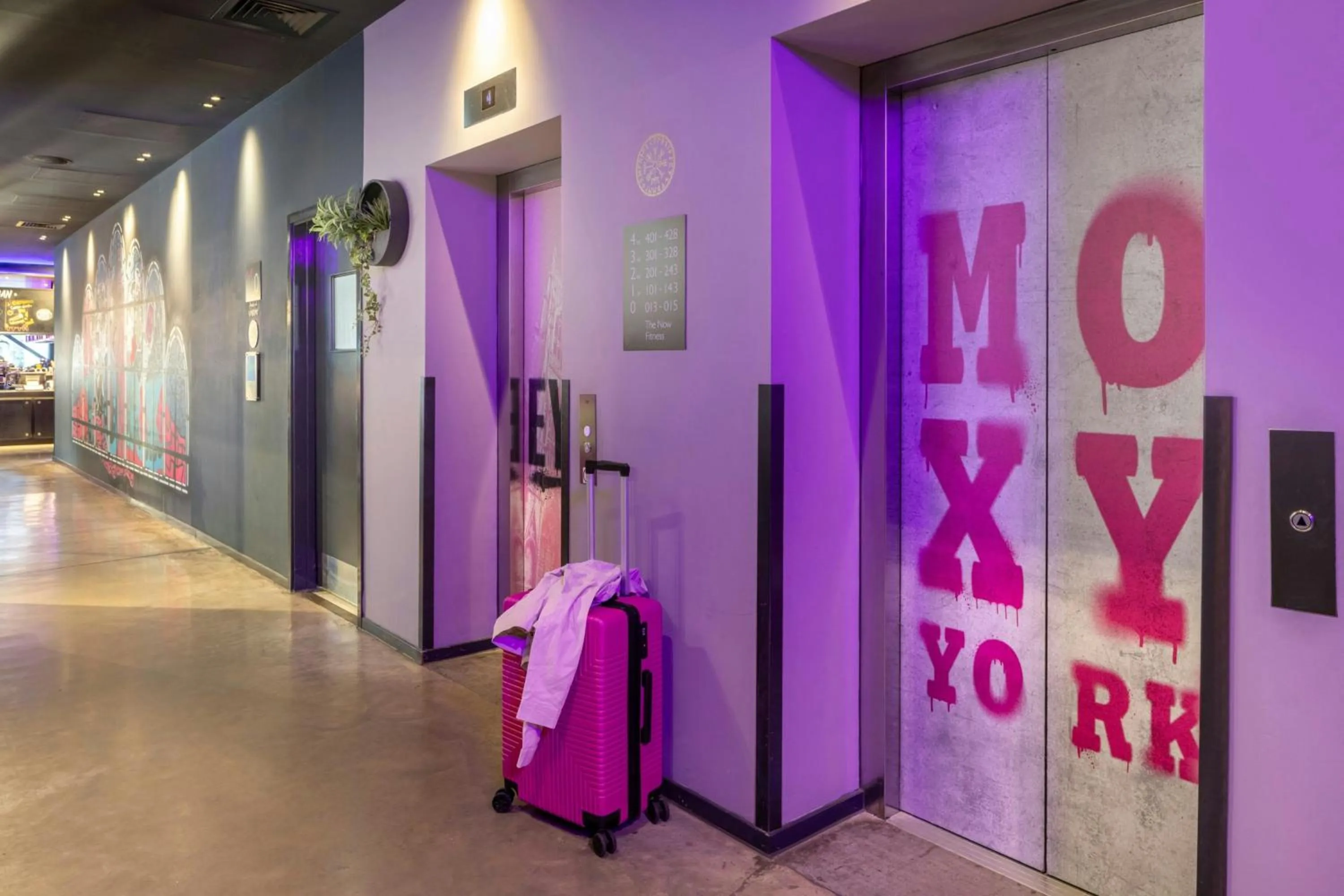 Lobby or reception in Moxy York
