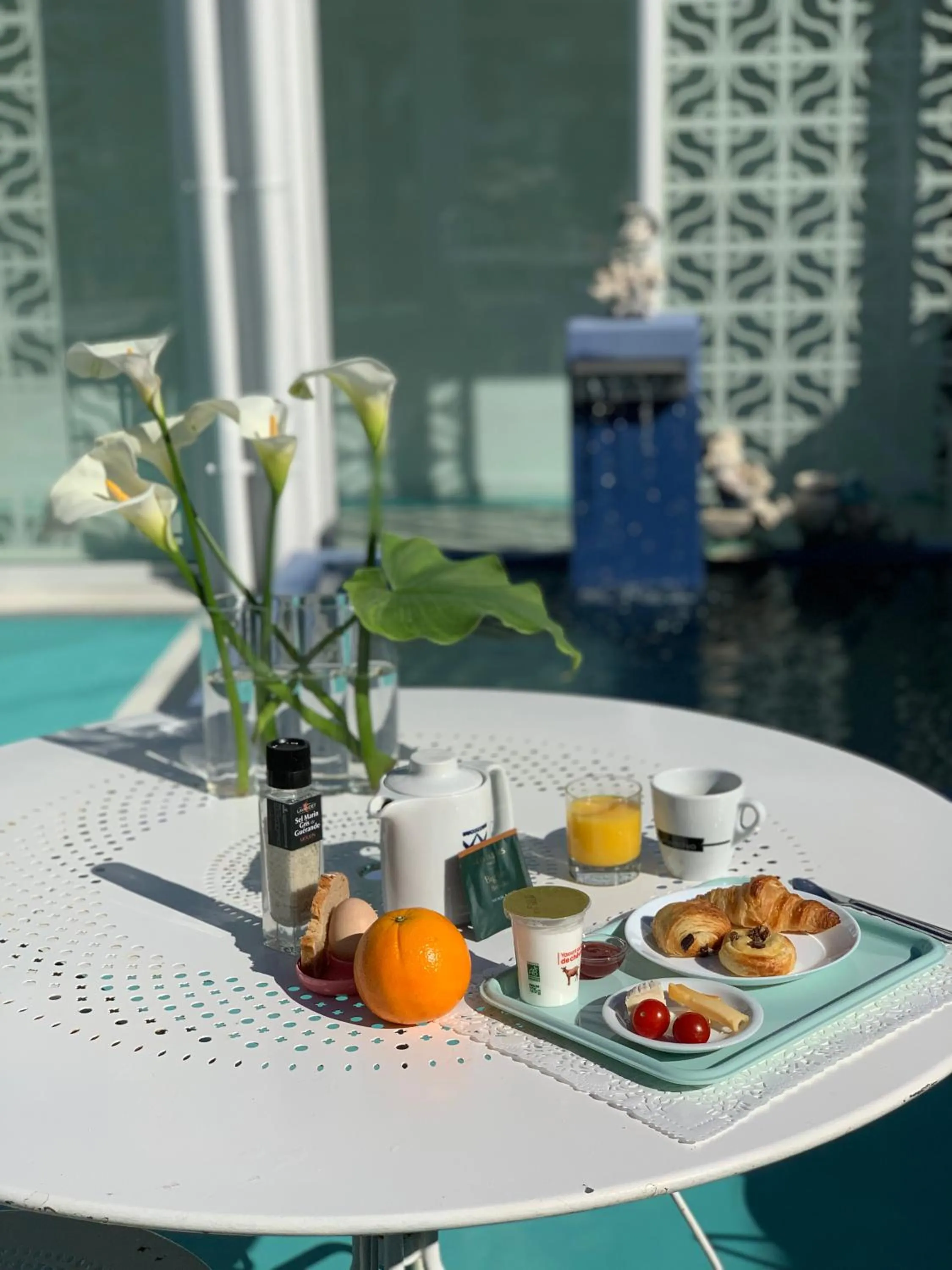 Breakfast in Hôtel Saint-Clair, côté Plage