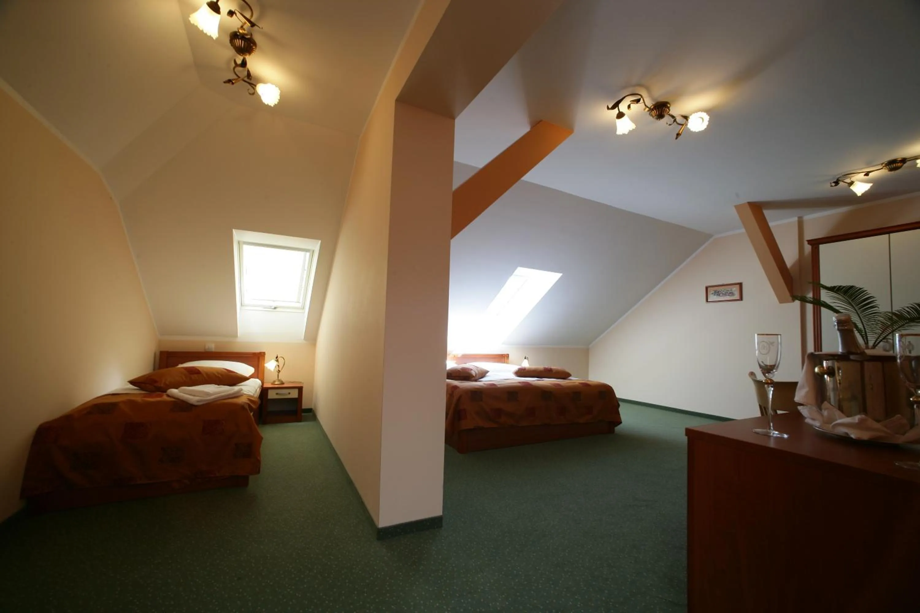 Bed in Hotel Aqua Roma