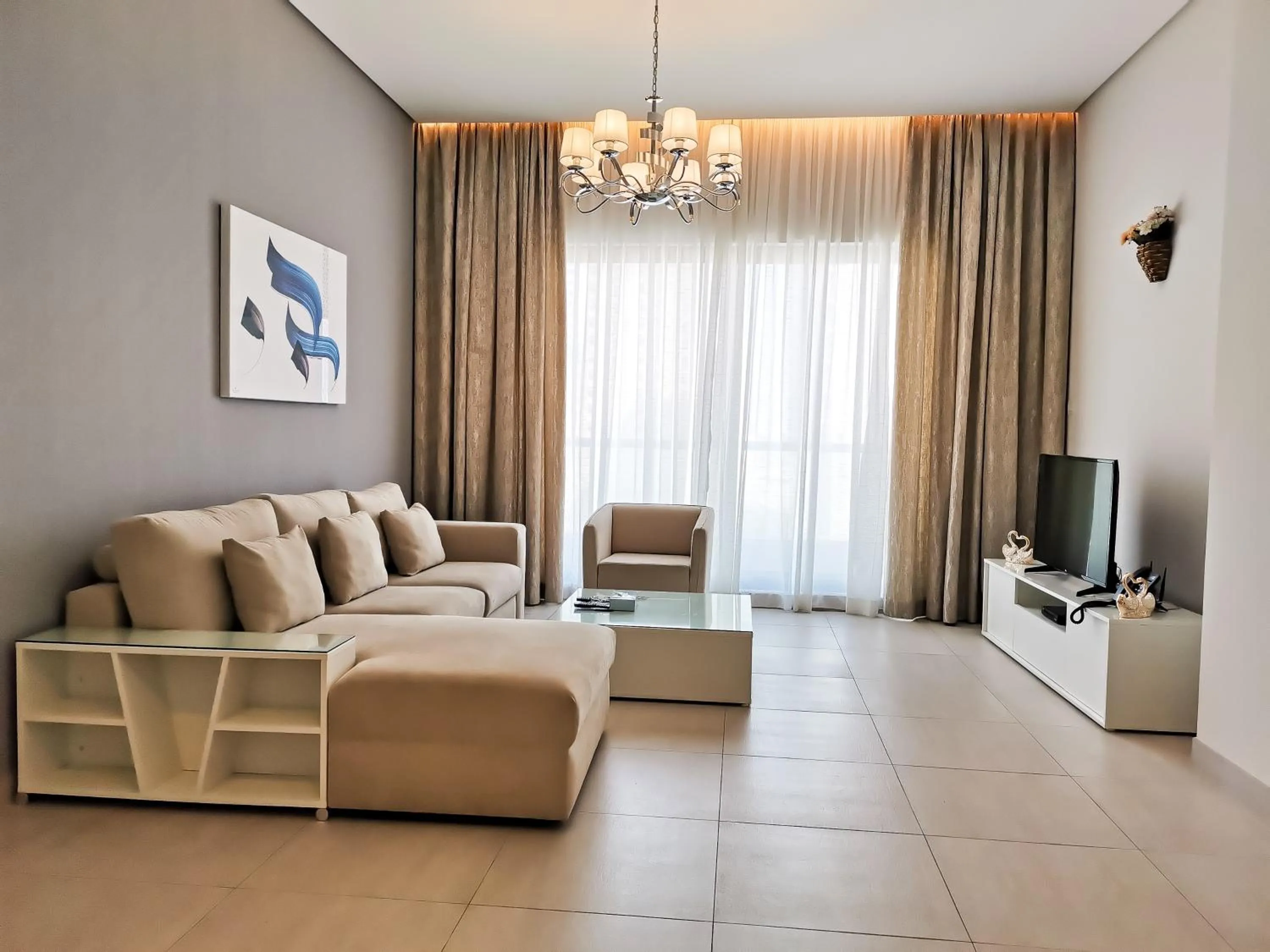 Seating area in The Spot Residence