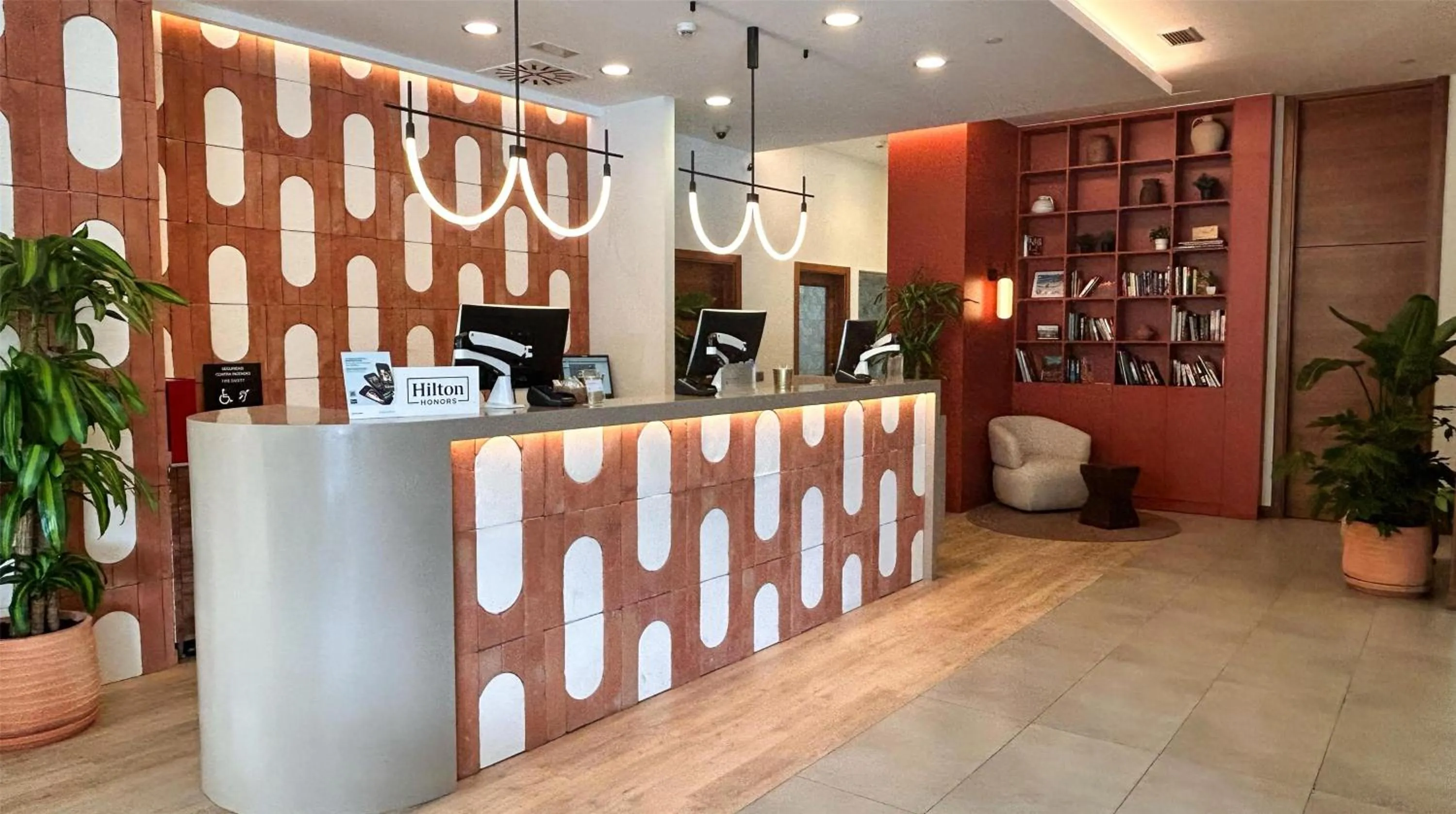 Lobby or reception in Hilton Garden Inn Sevilla