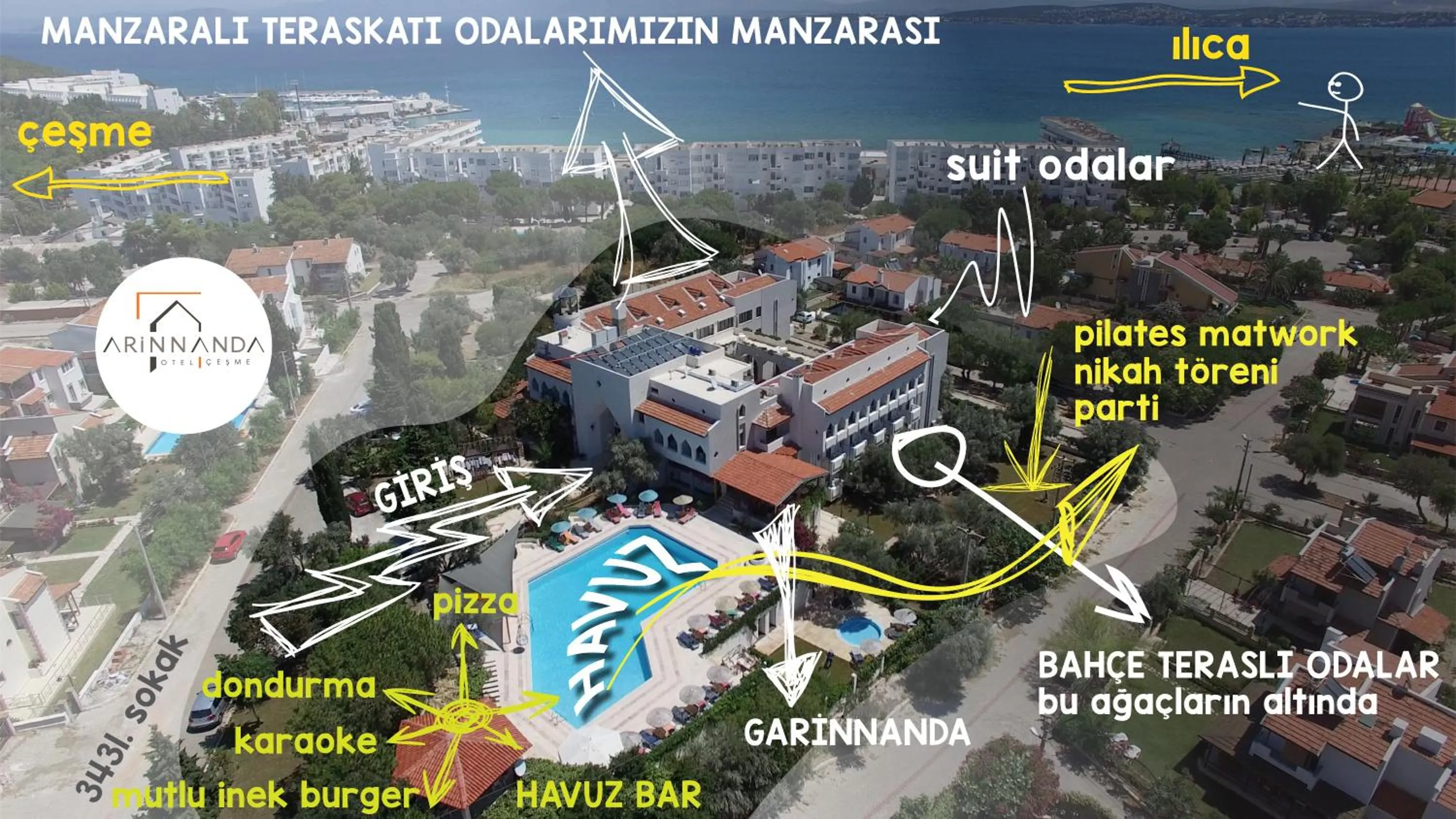 Bird's eye view in Arinnanda Hotel Cesme