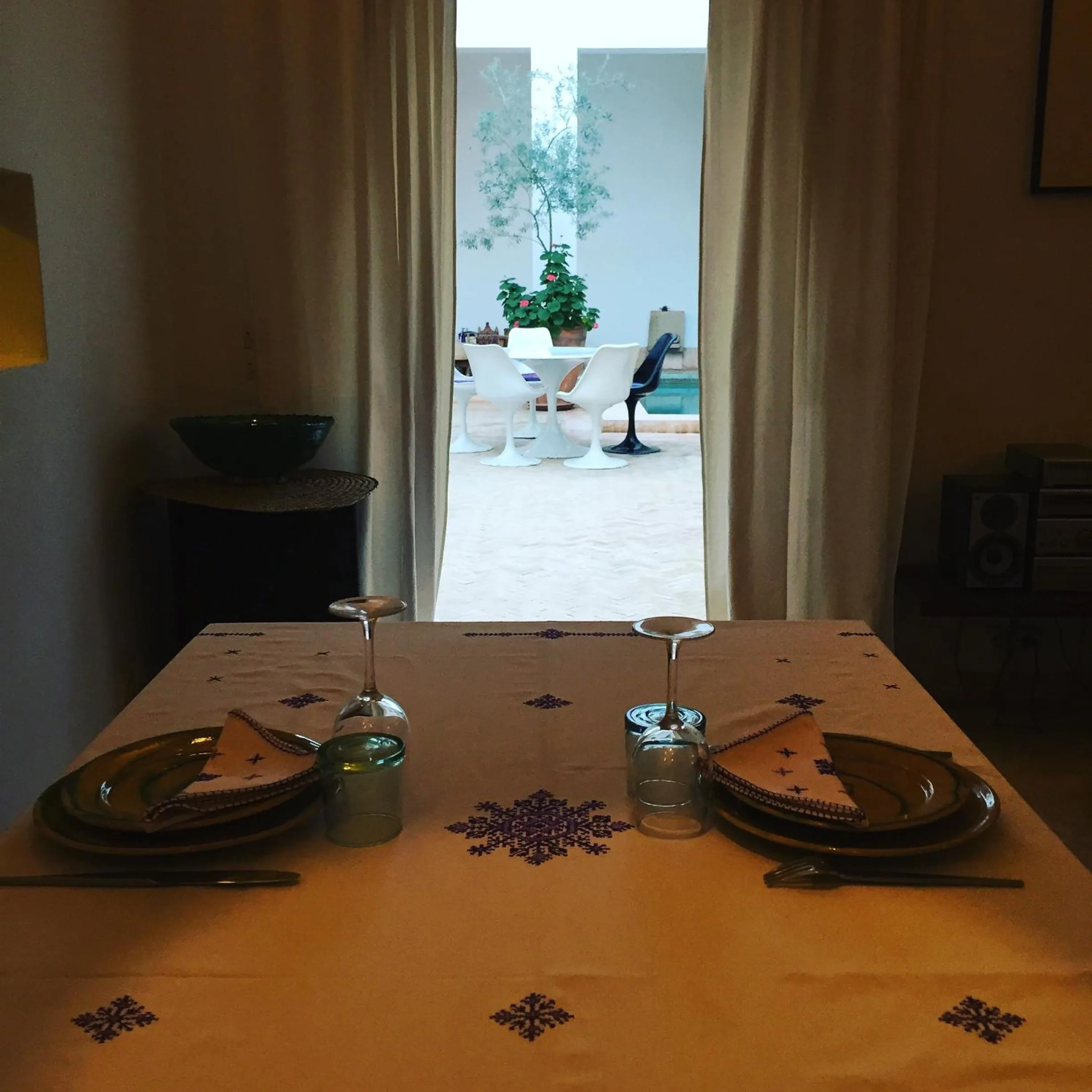 Dining area in Riad UP