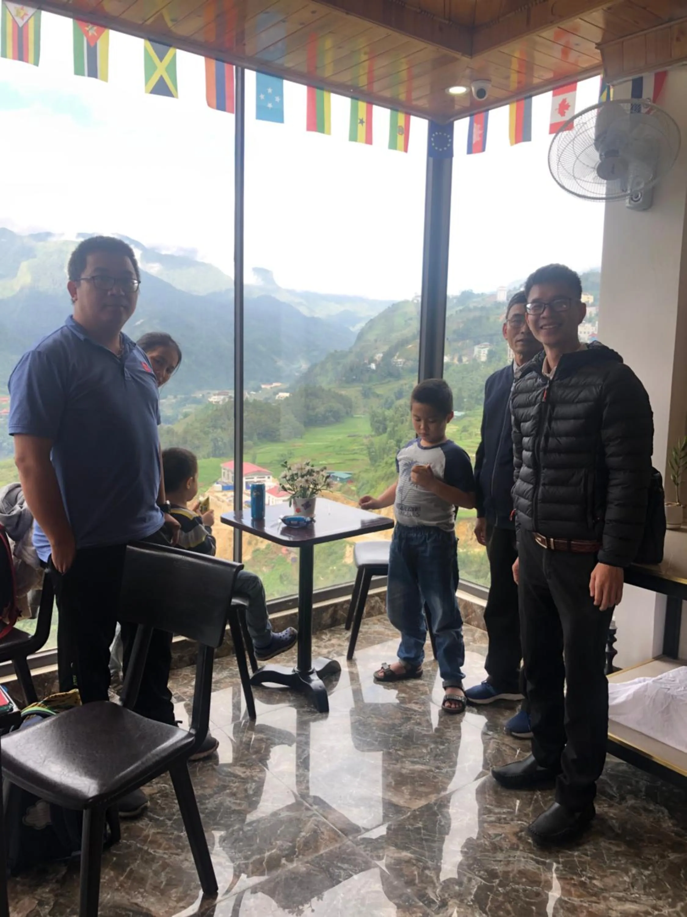 group of guests in Sapa Valley view hotel