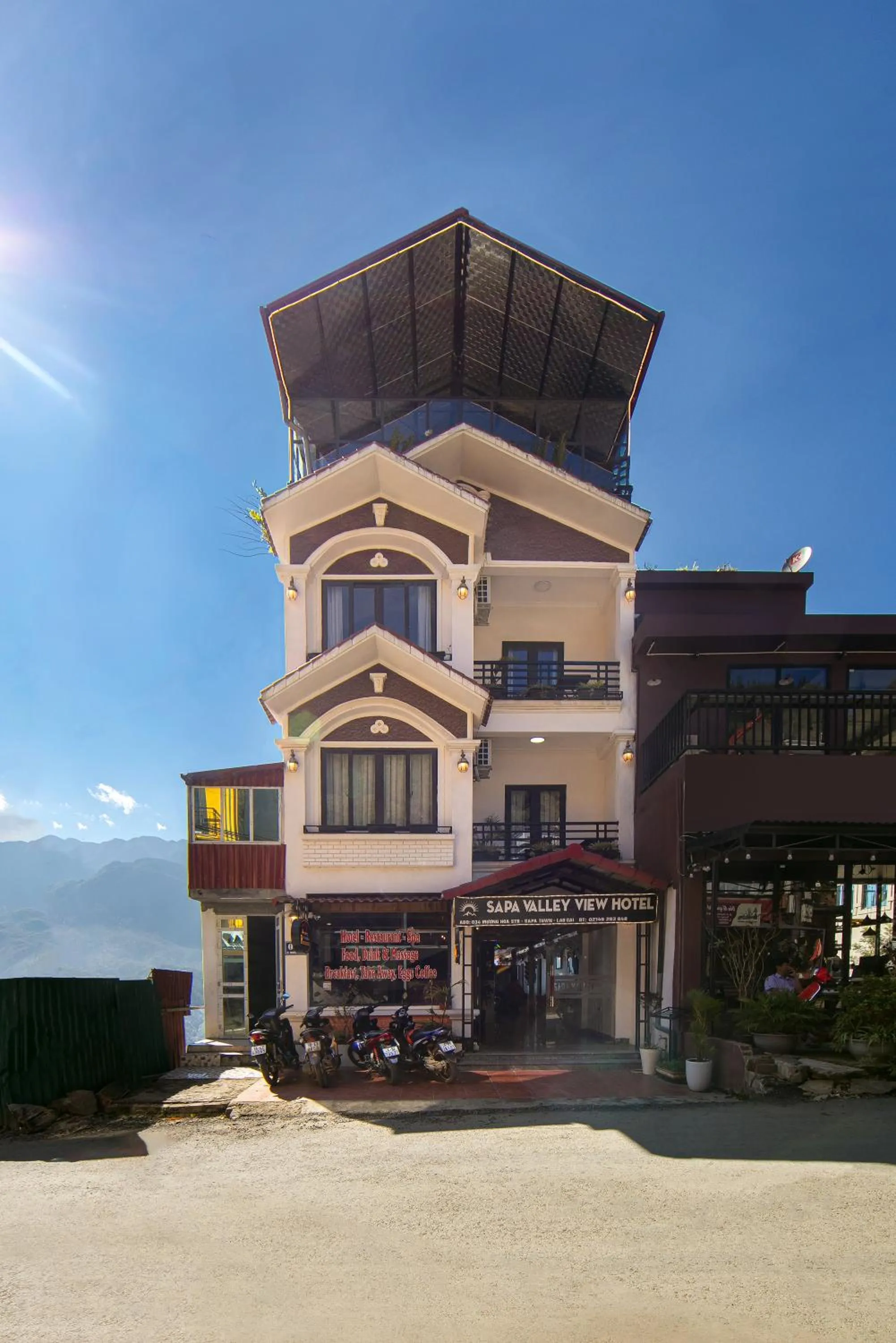 Property building in Sapa Valley view hotel