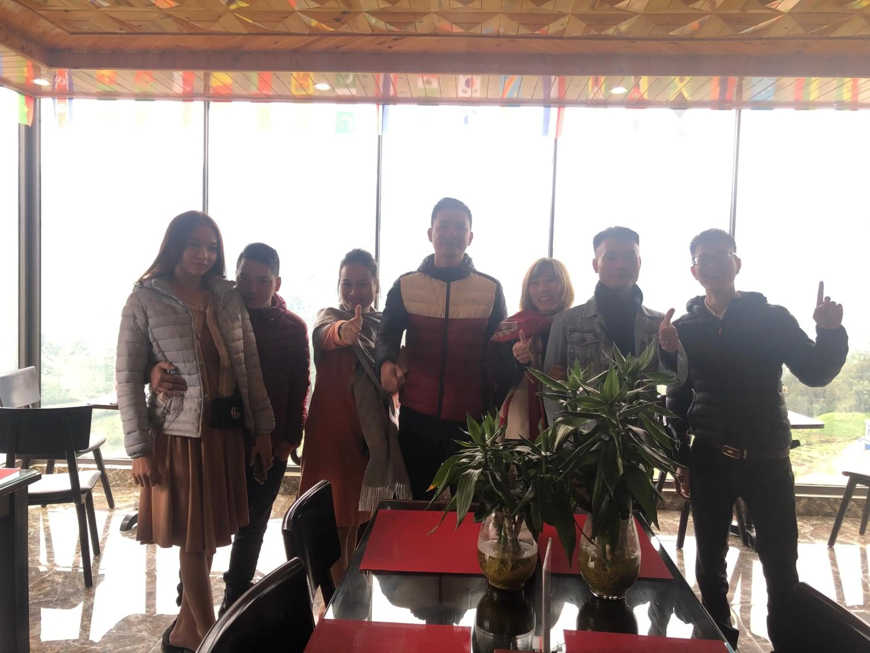 group of guests in Sapa Valley view hotel