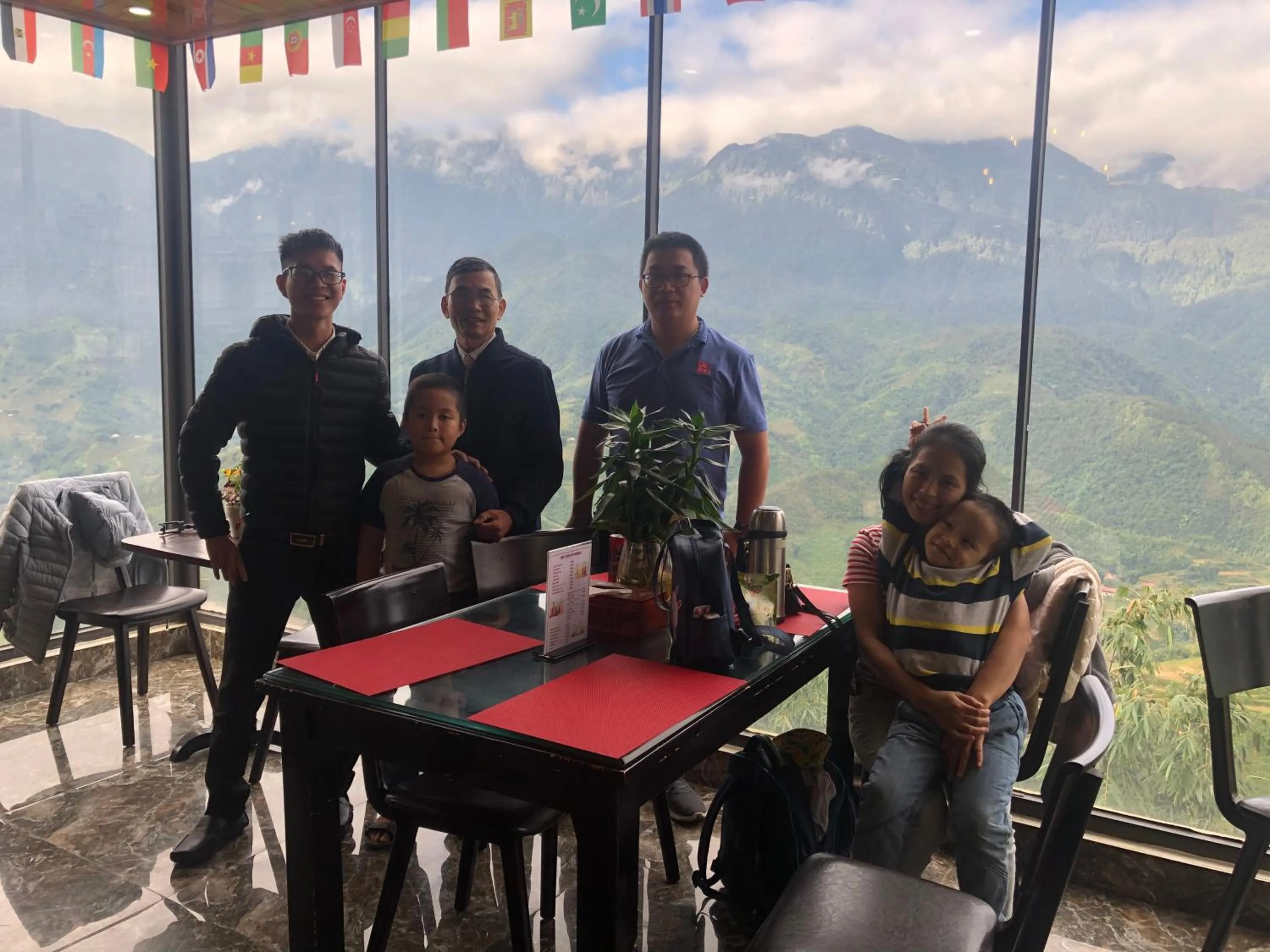 group of guests in Sapa Valley view hotel