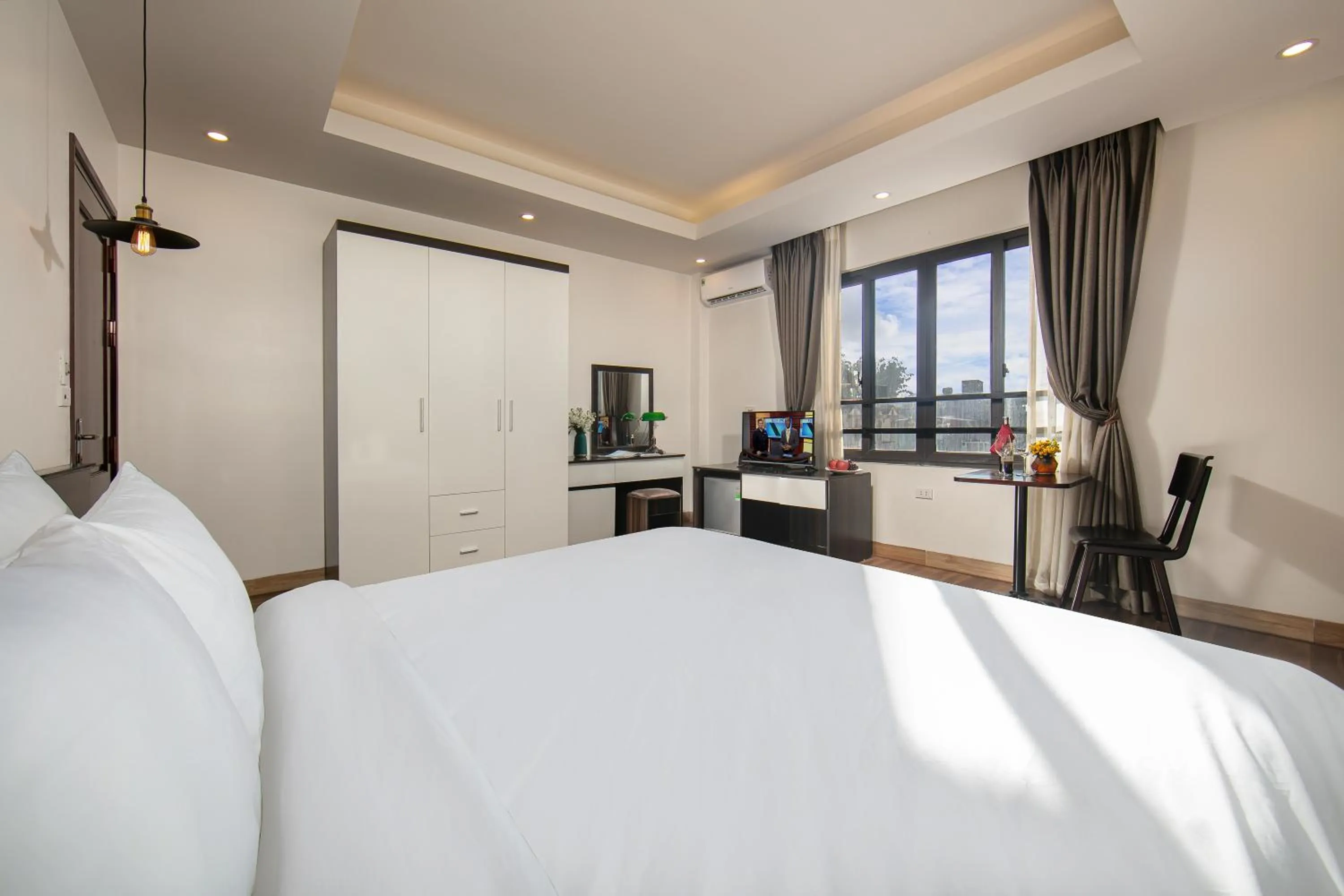 Bed in Sapa Valley view hotel