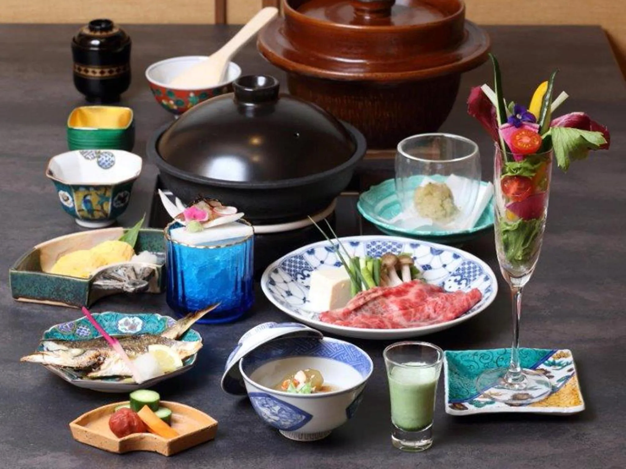 Breakfast in Kanazawa Yuwaku Onsen Kokarian