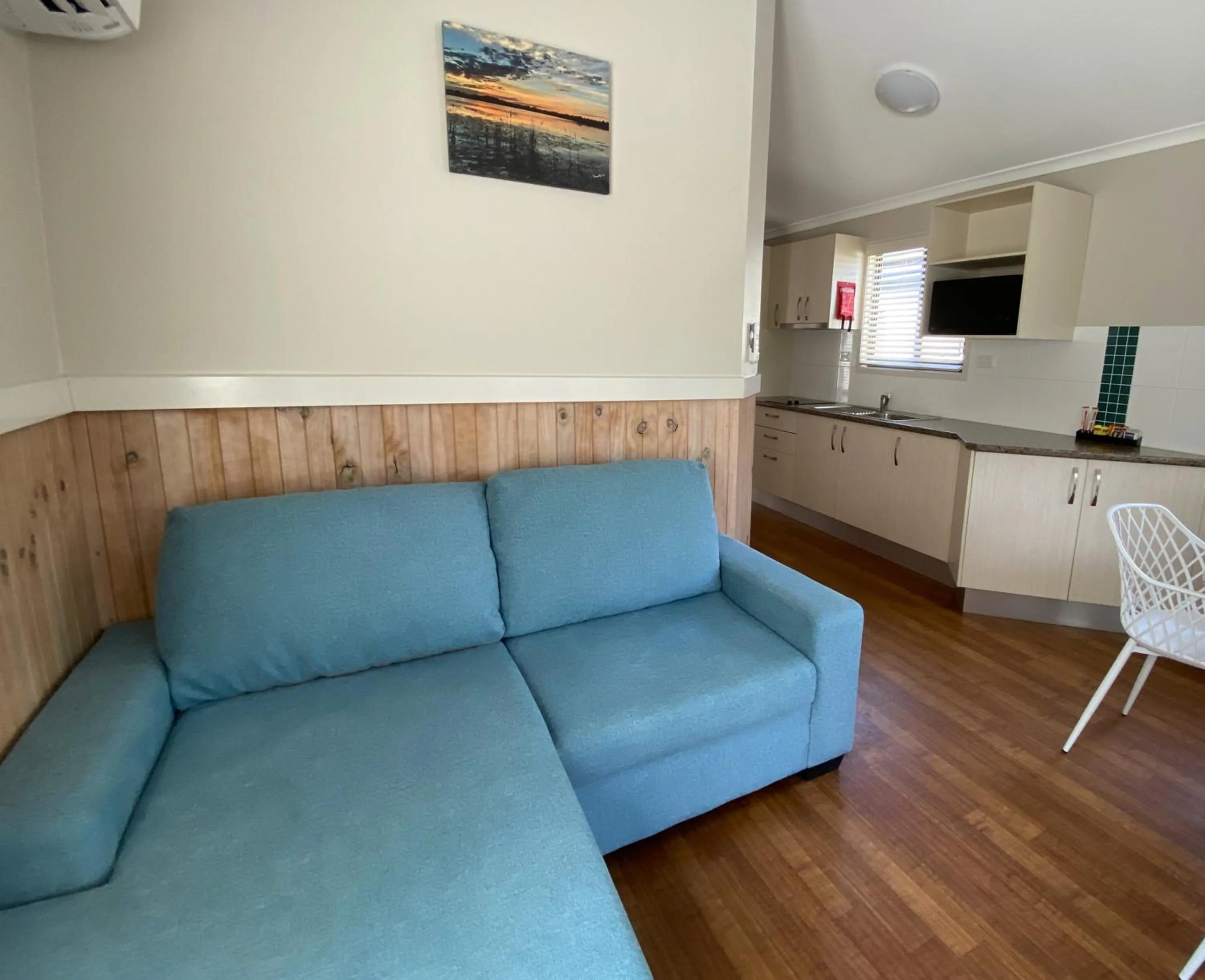 Living room in BIG4 Mackay Blacks Beach Holiday Park