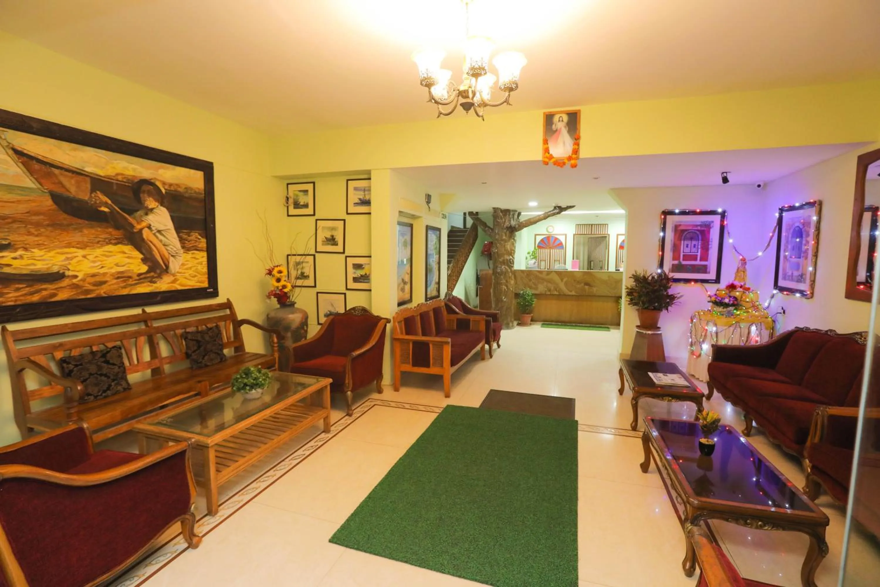 Lobby or reception in Hotel Goan Heritage