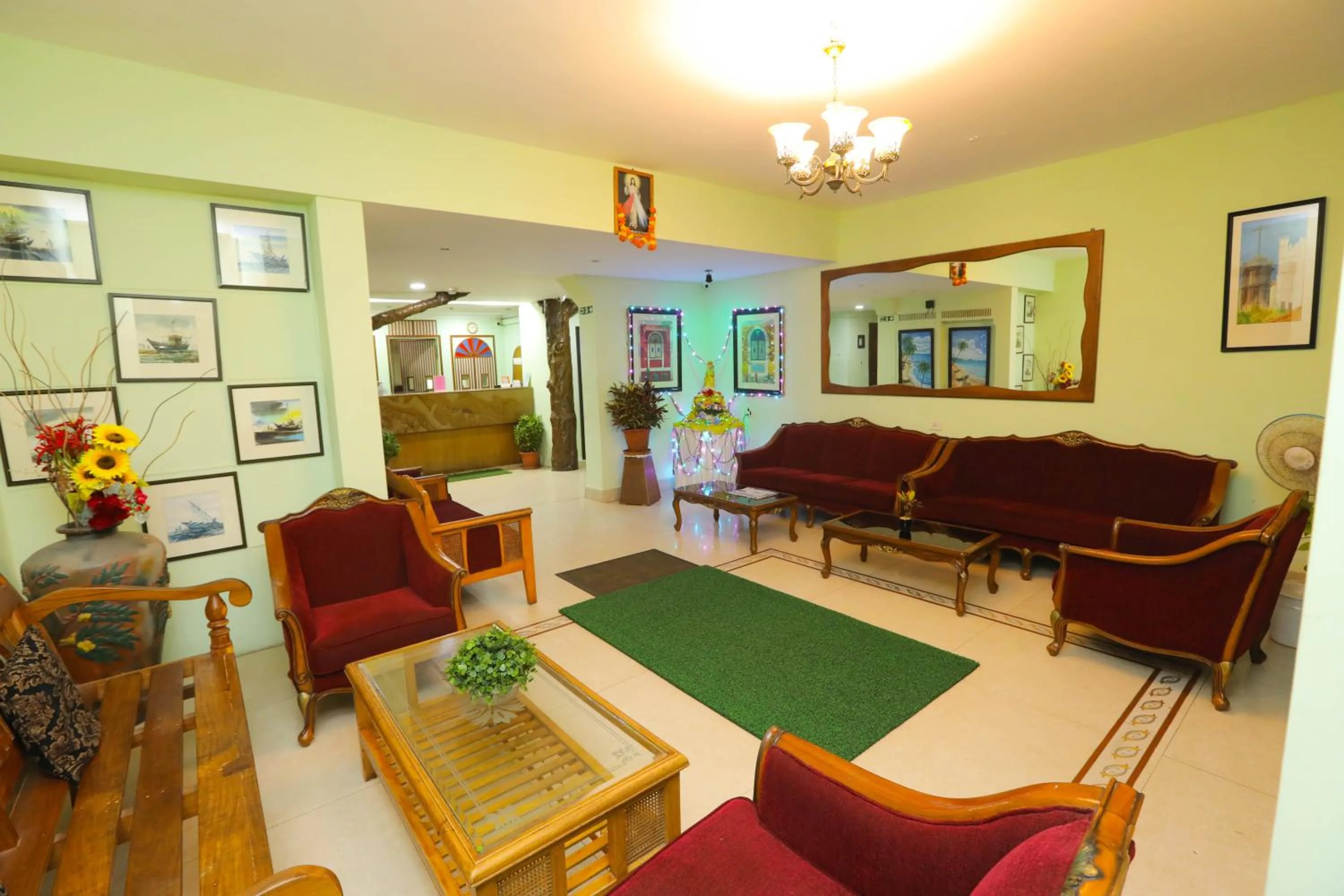 Lobby or reception in Hotel Goan Heritage