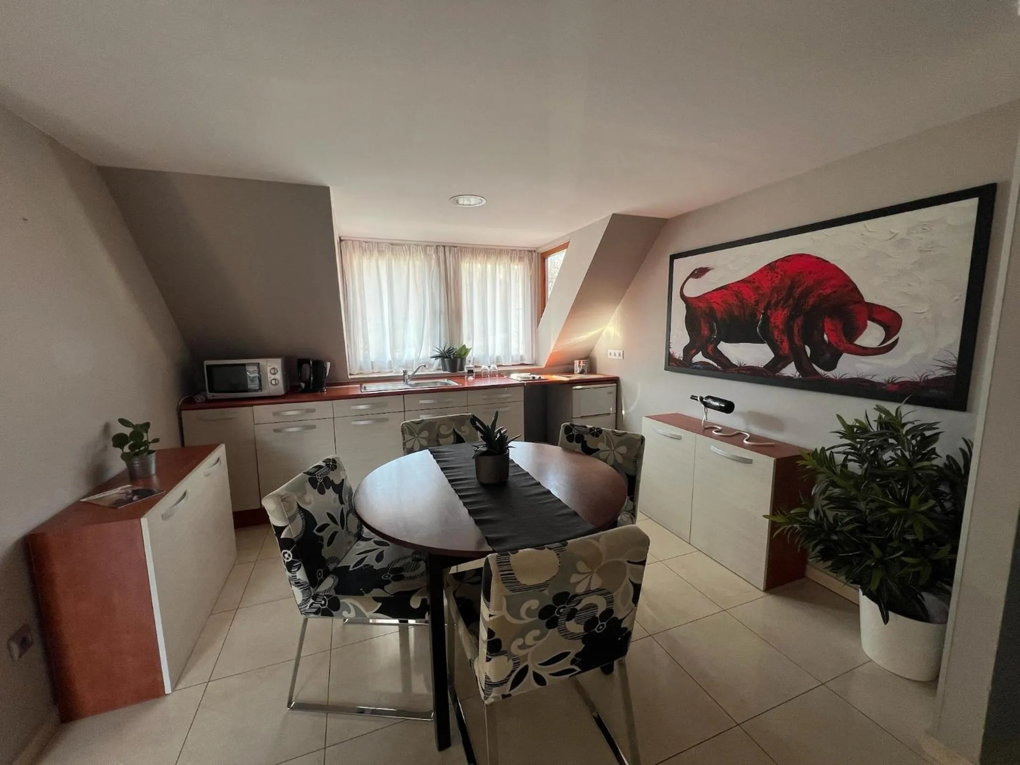 Kitchen or kitchenette in Margaréta Garden & SPA