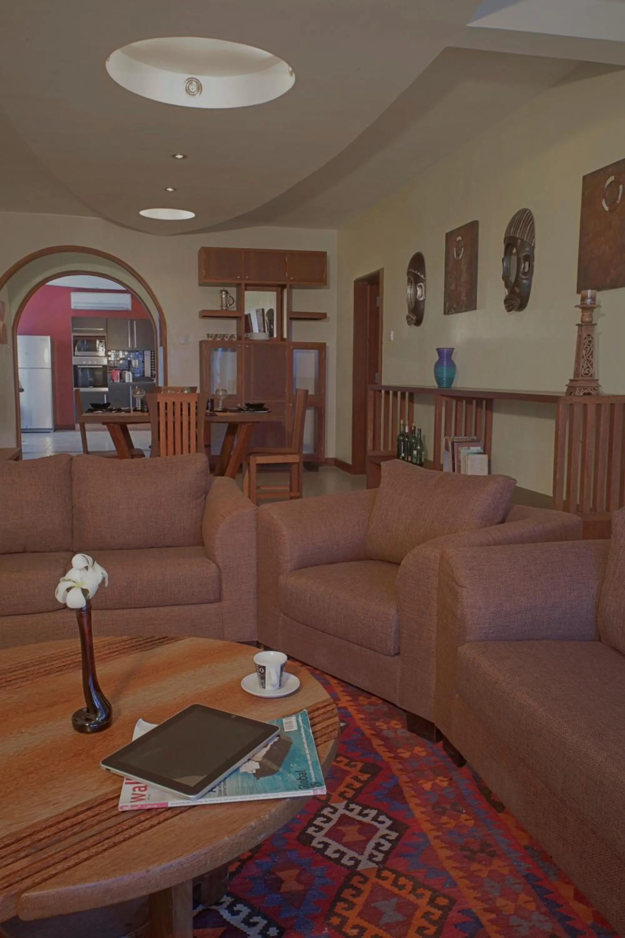 Living room in Cowrie Shell Beach Apartments Official