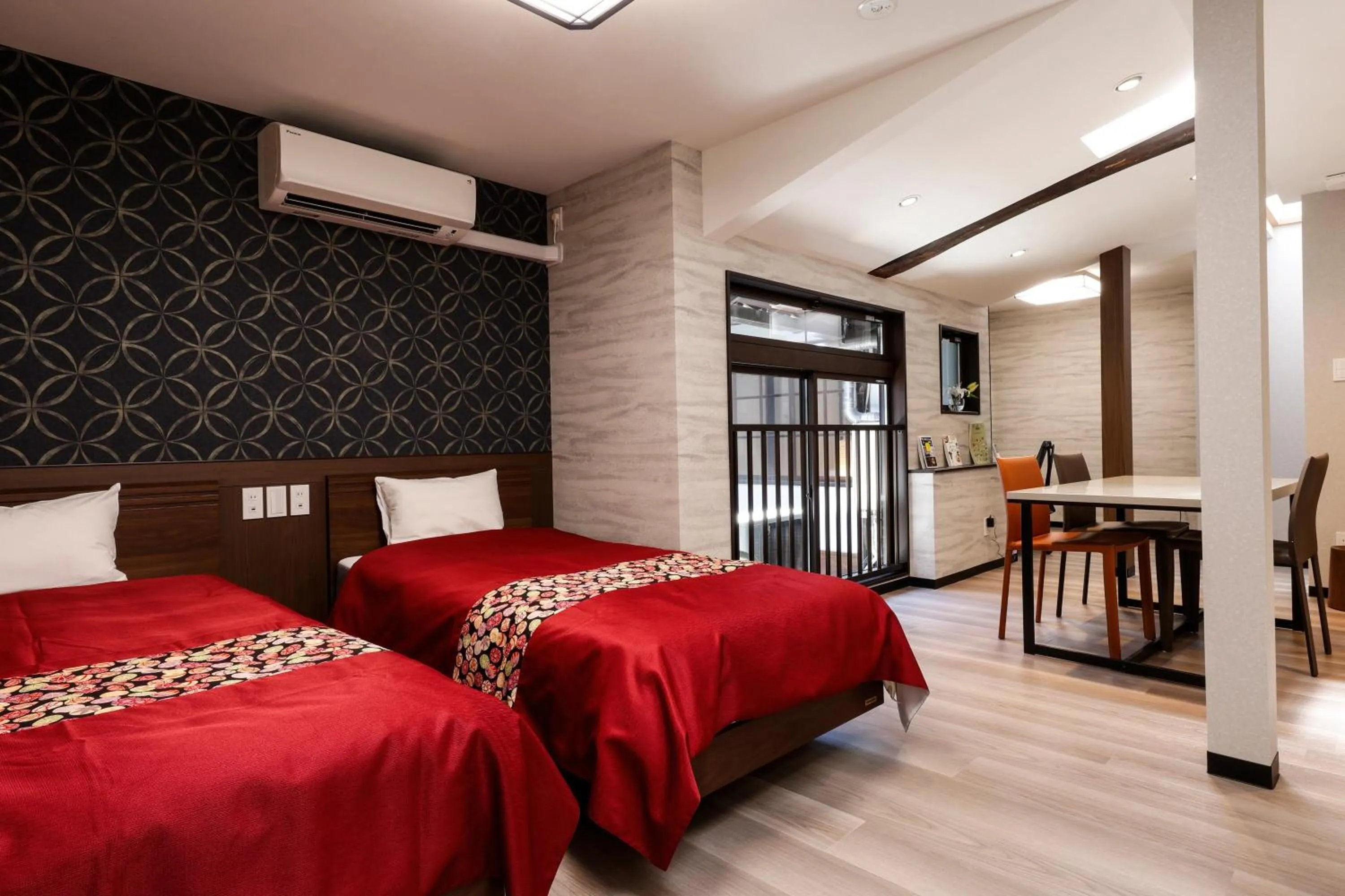 Bed in Kyomachiya Bettei Hanatei