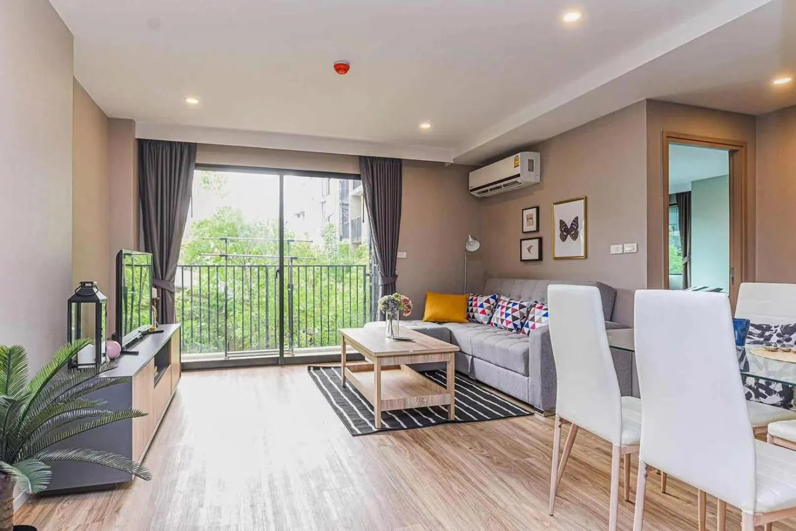 Living room in Blossom Sathon Condo