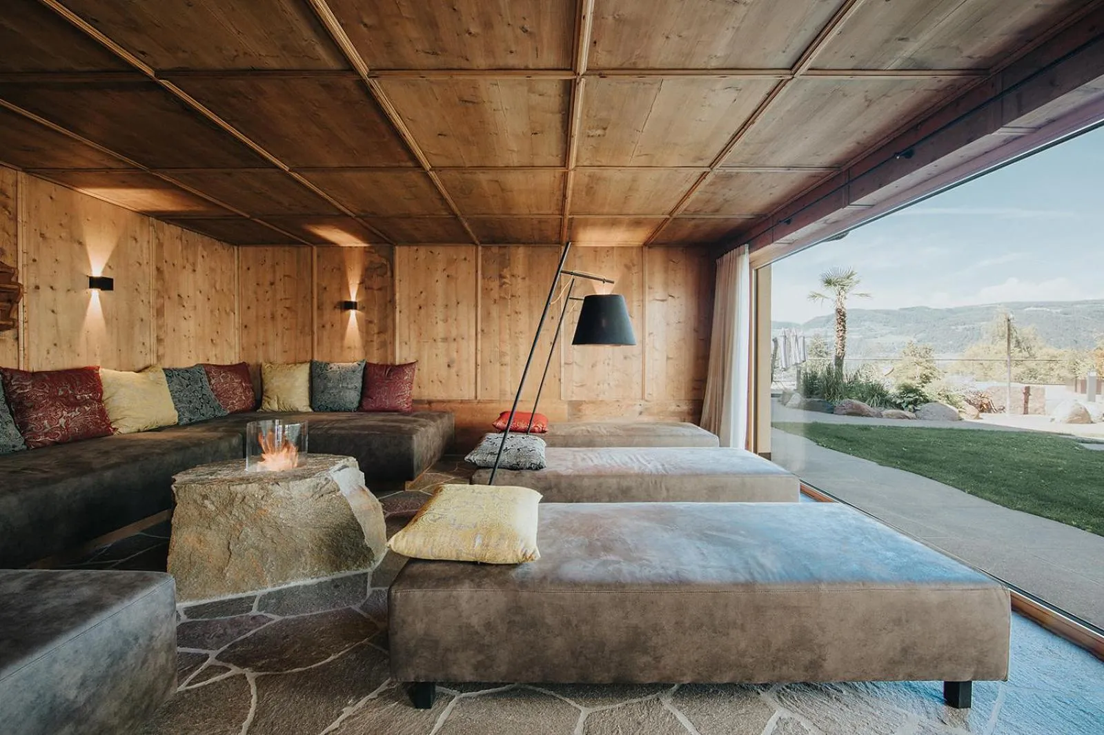 Sauna in Presulis Hideaway Apartments & Restaurant