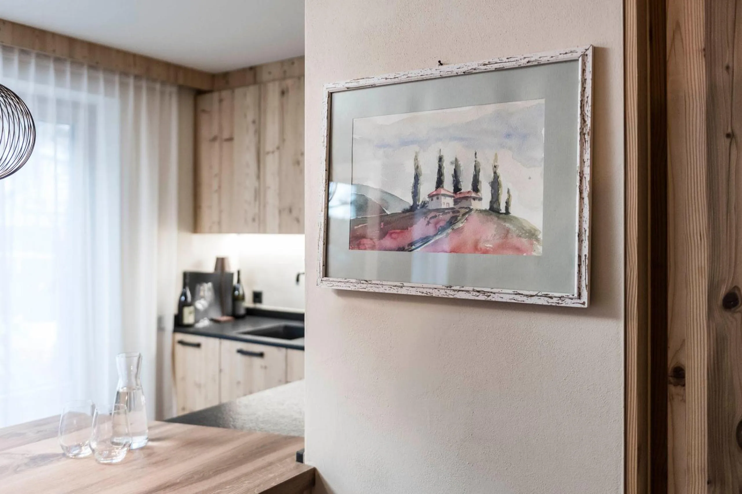 Kitchen or kitchenette in Presulis Hideaway Apartments & Restaurant