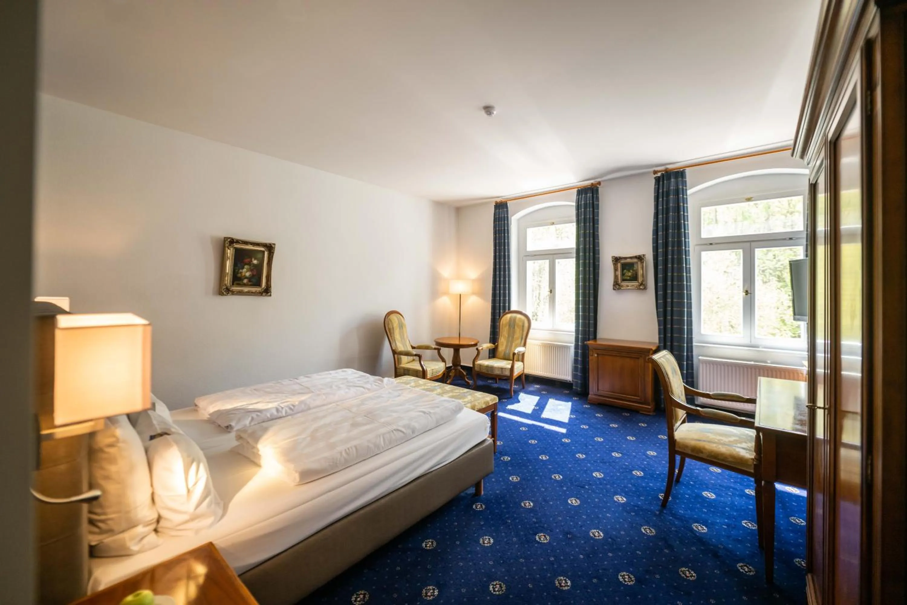 Staff, Bed in Historische Spitzgrundmühle