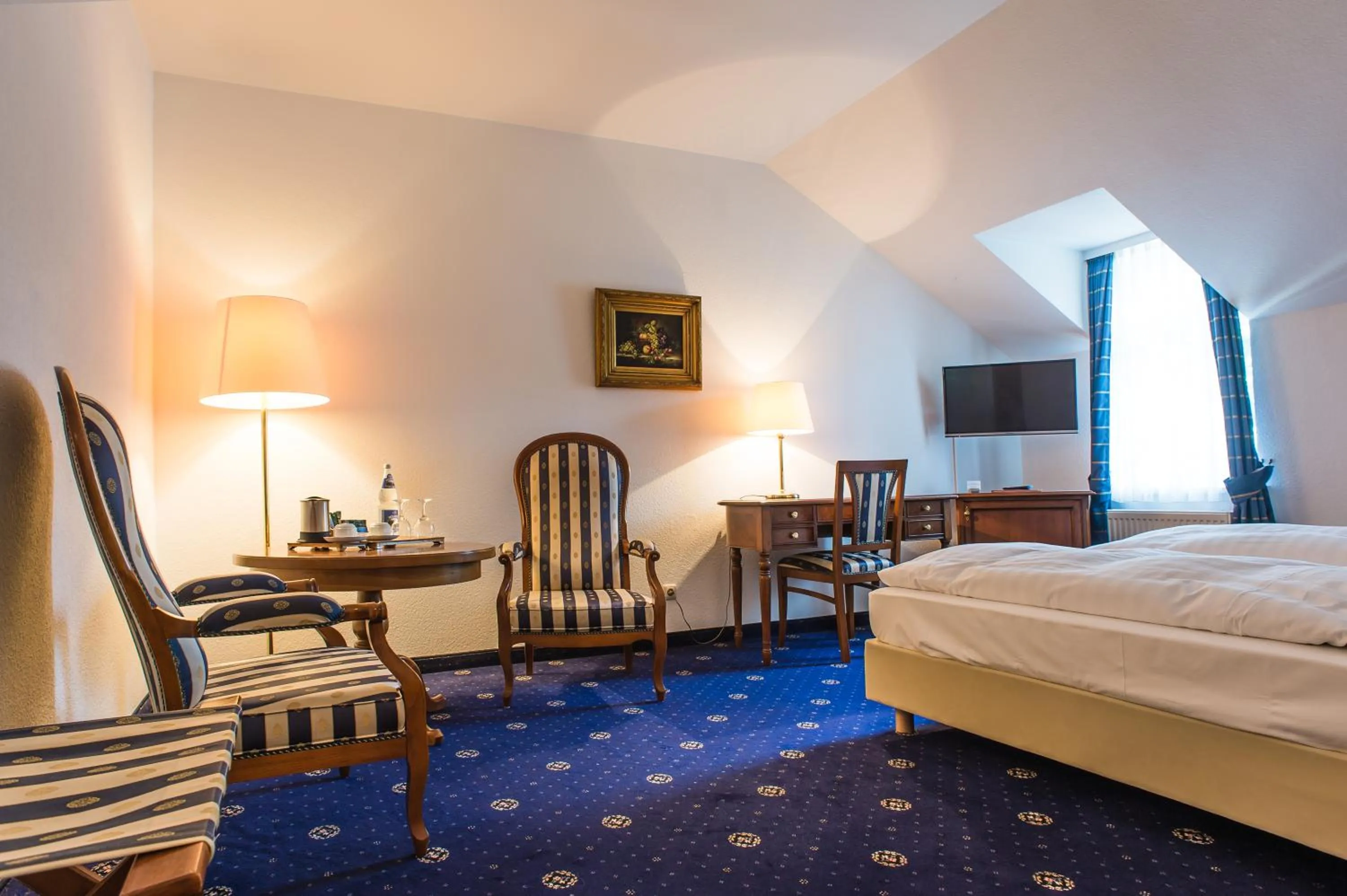 Photo of the whole room, Bed in Historische Spitzgrundmühle