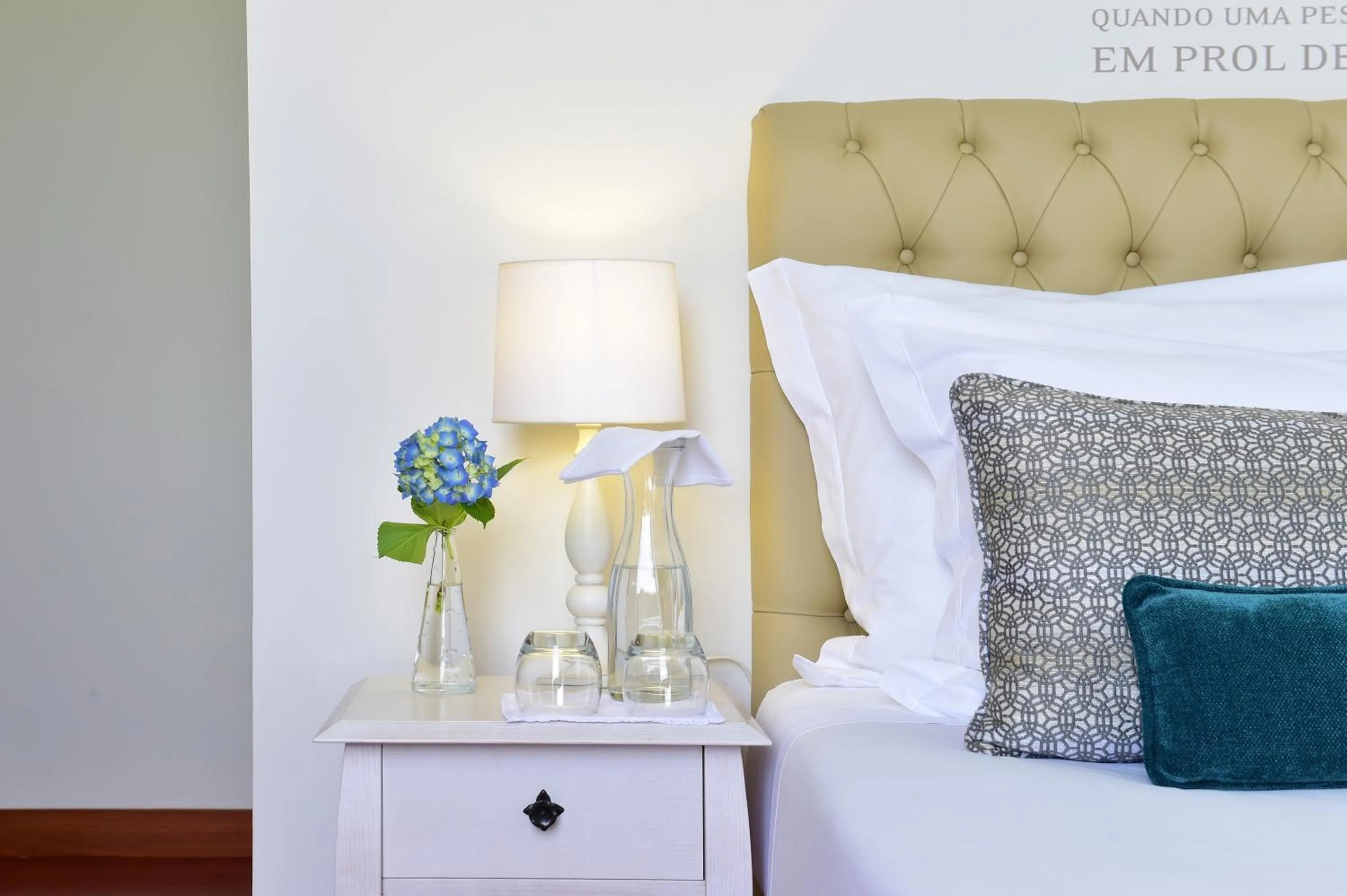 Decorative detail, Bed in Solar Egas Moniz-Charming House & Local Experiences