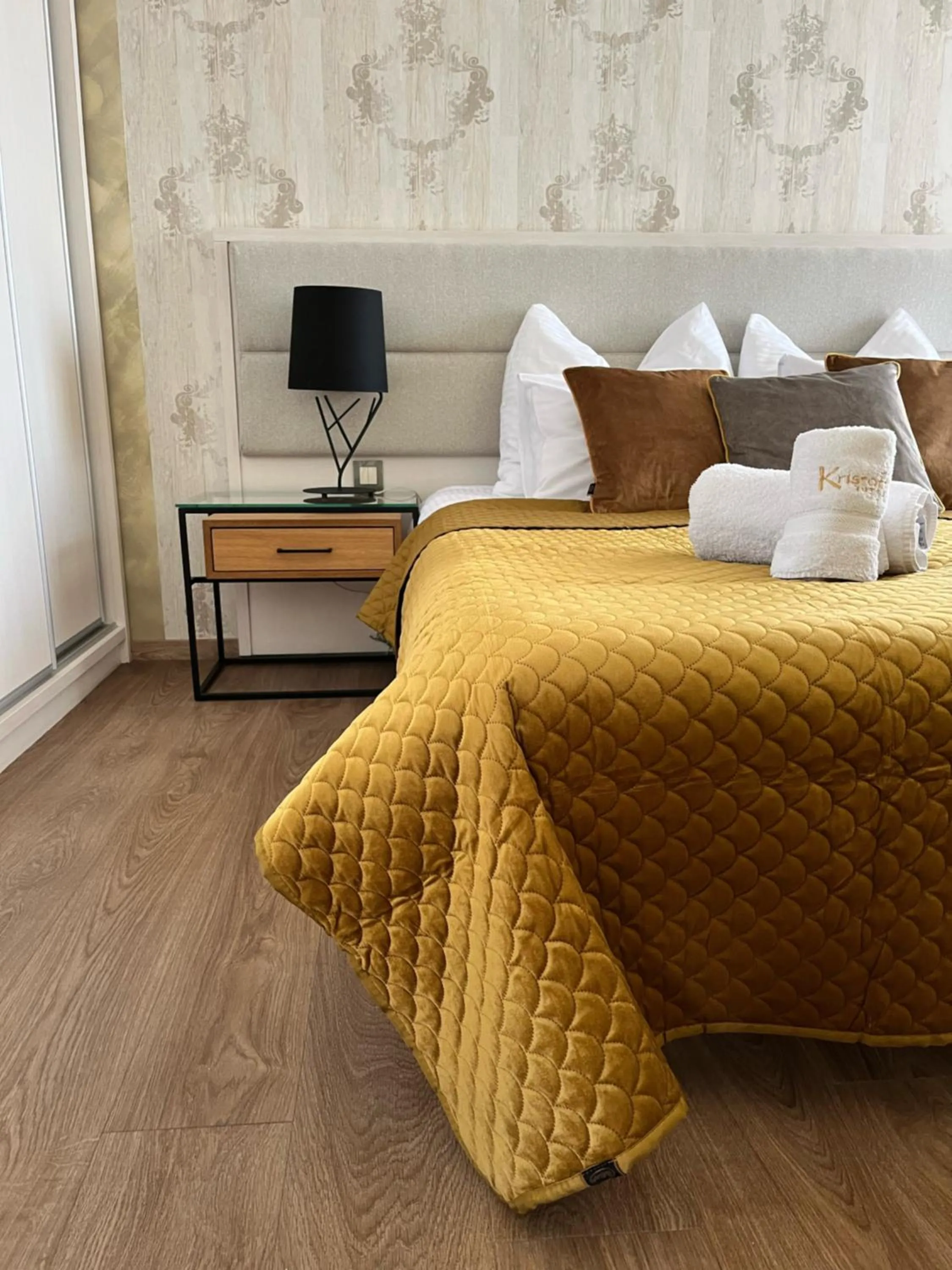 Bed in Hotel Kristoff