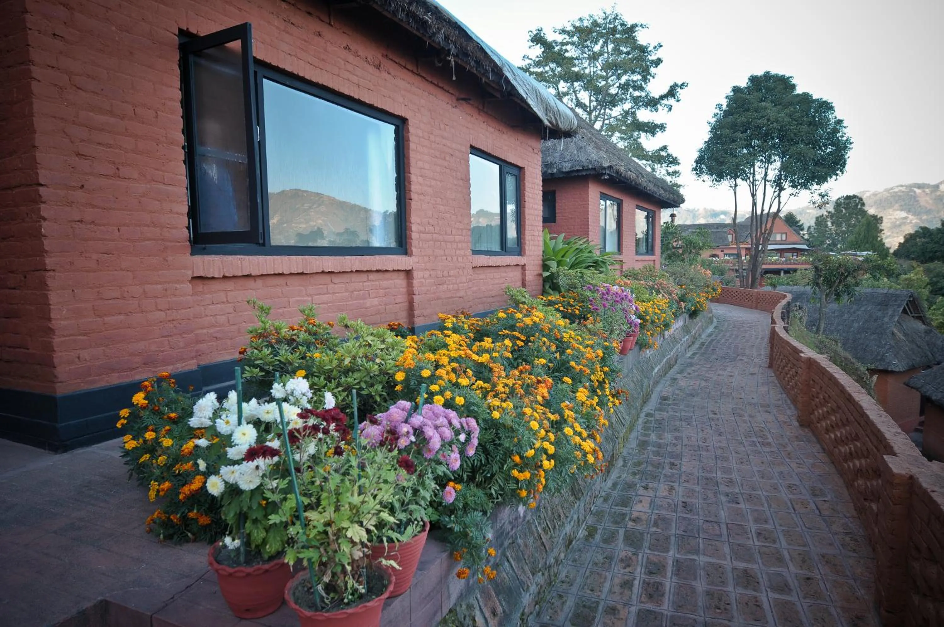 Facade/entrance in Dhulikhel Mountain Resort