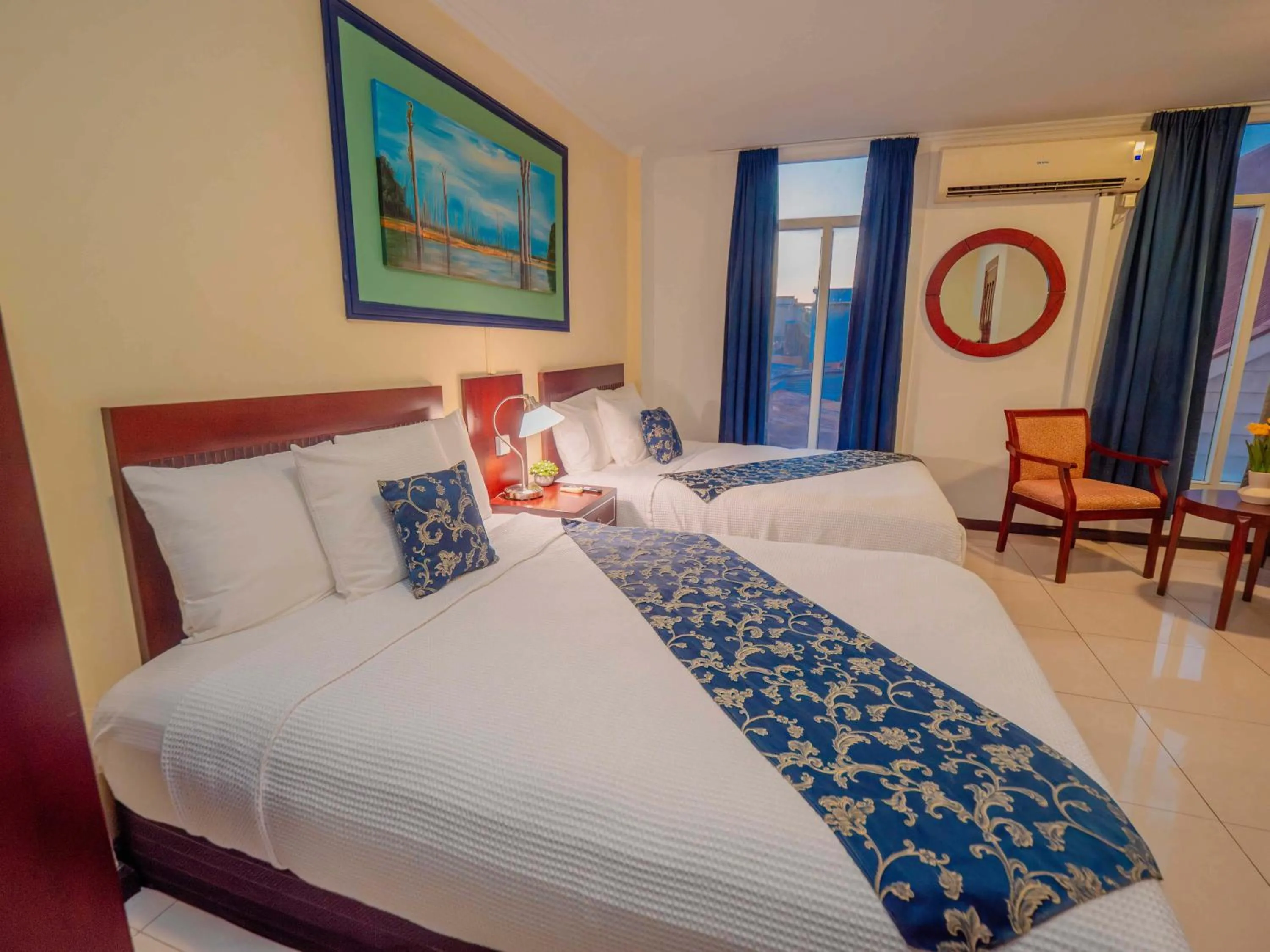 Bed in Hotel Palacio