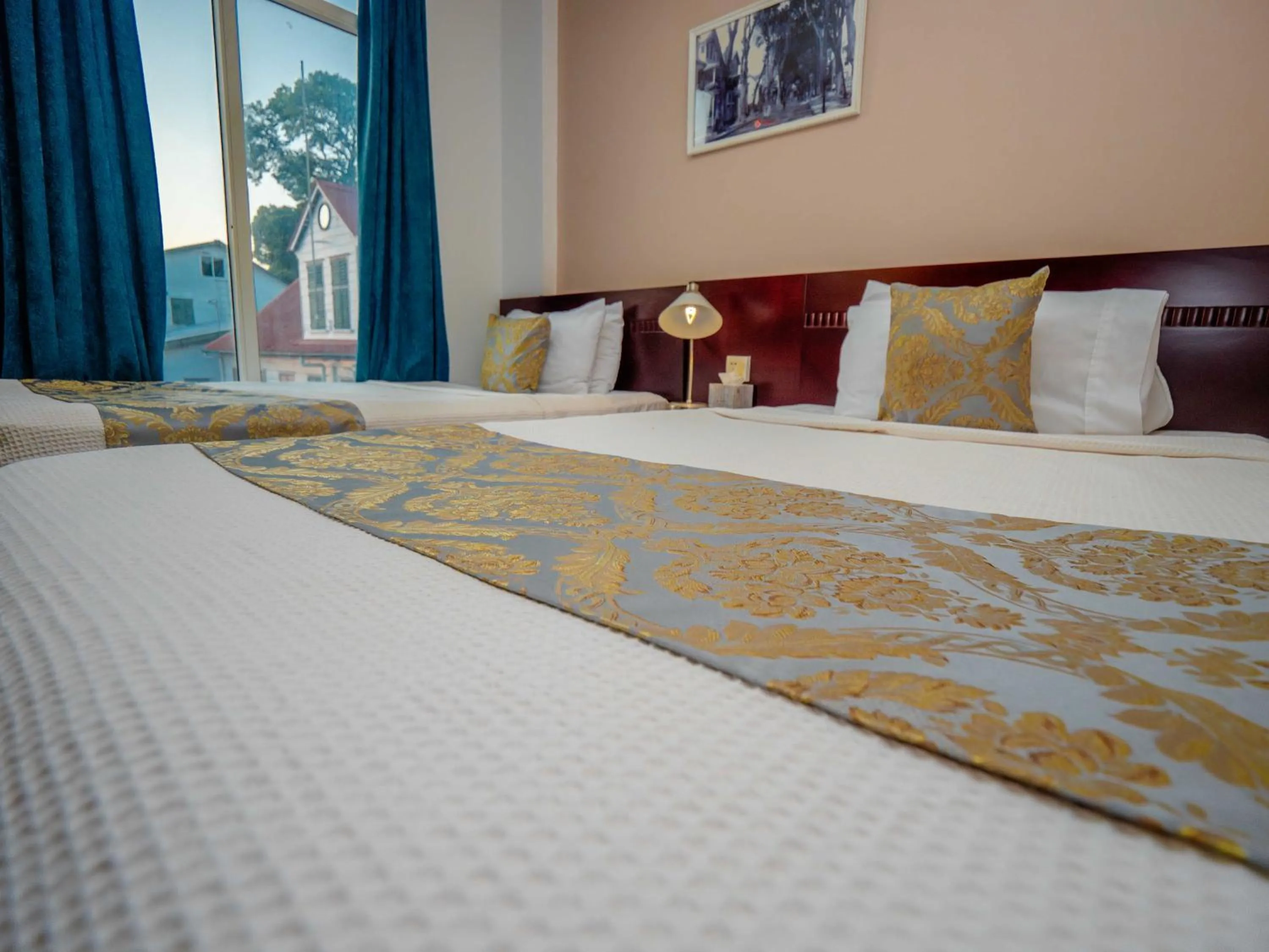 Bed in Hotel Palacio