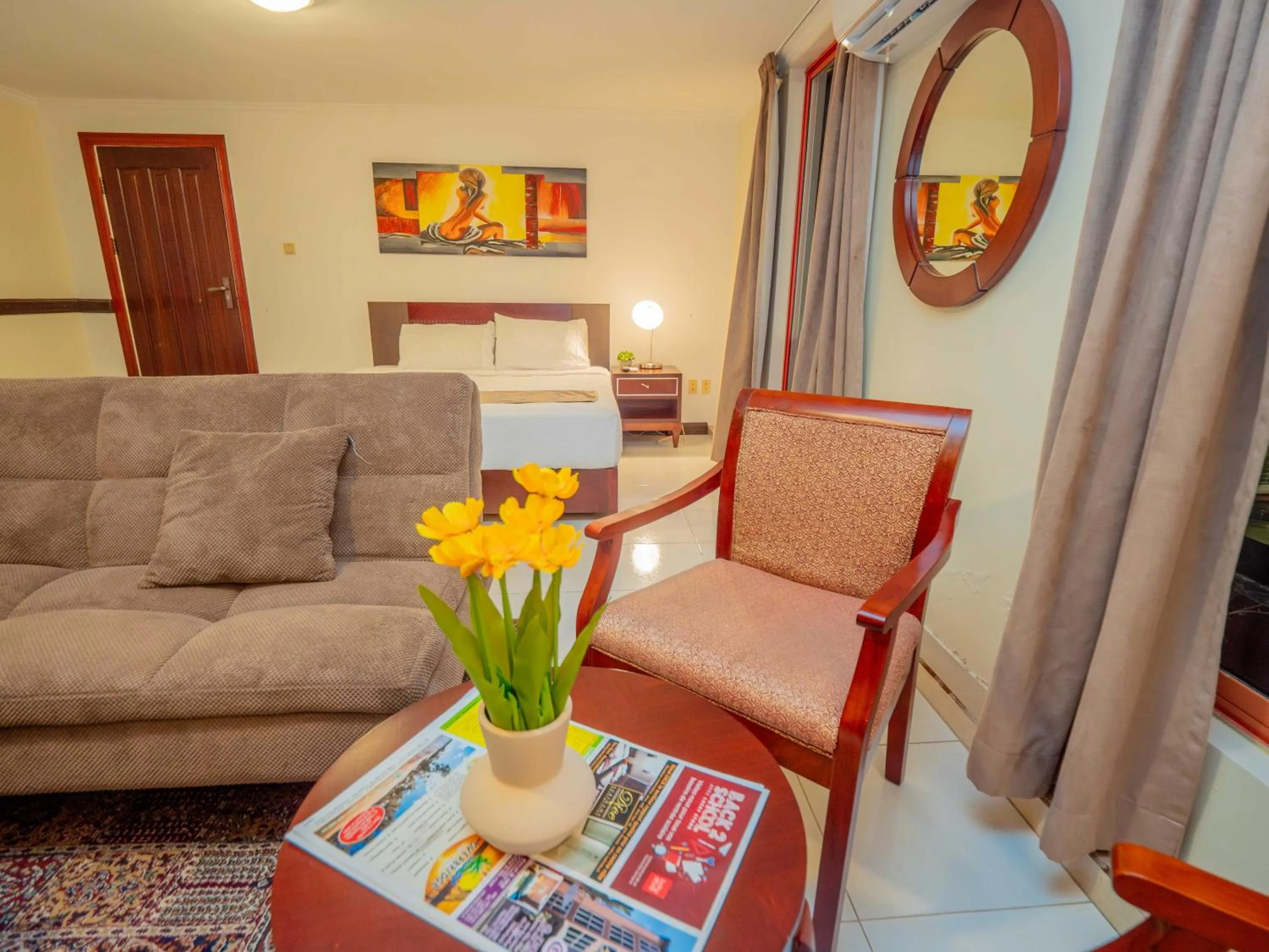 Bed in Hotel Palacio