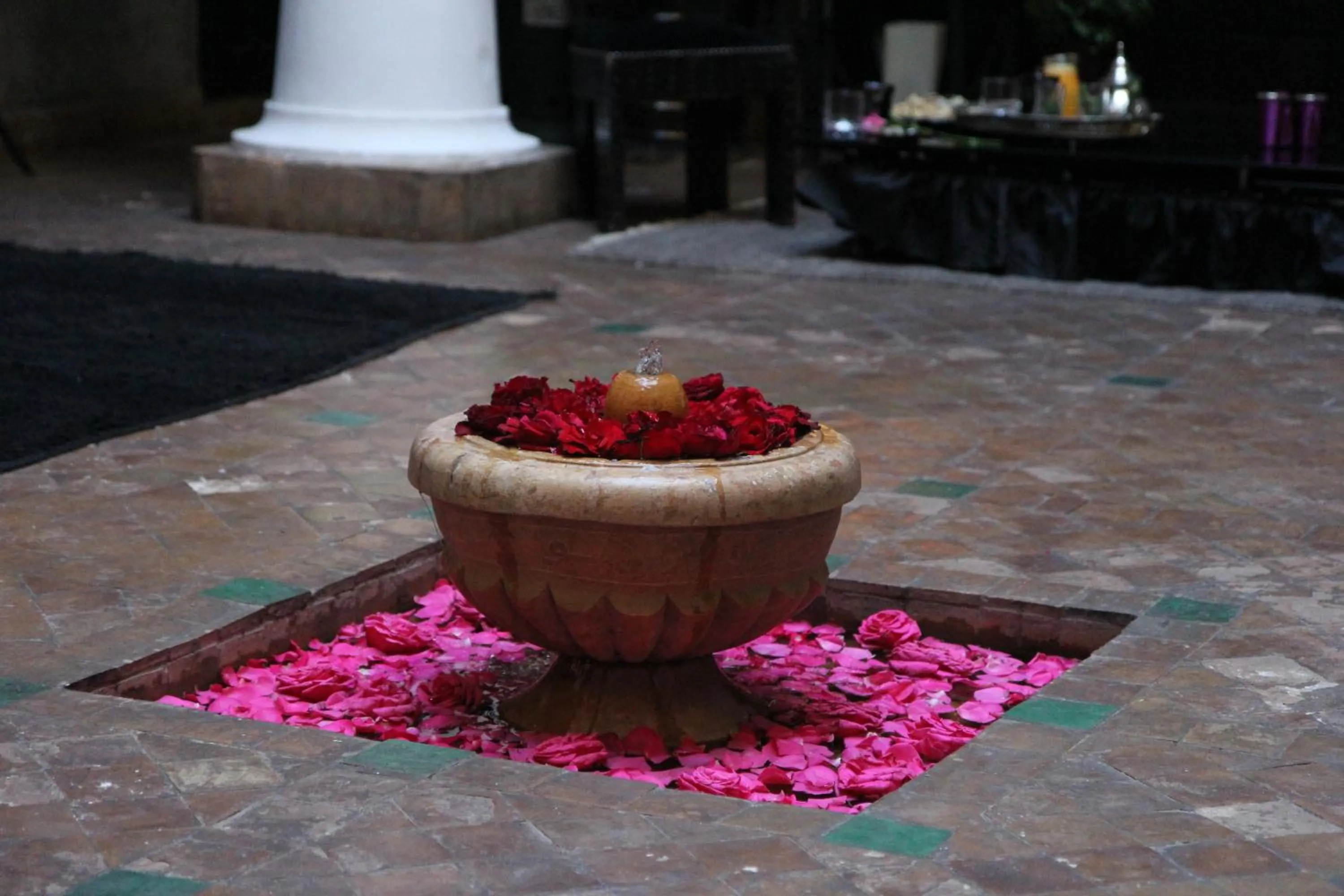Decorative detail in Riad Terra Bahia