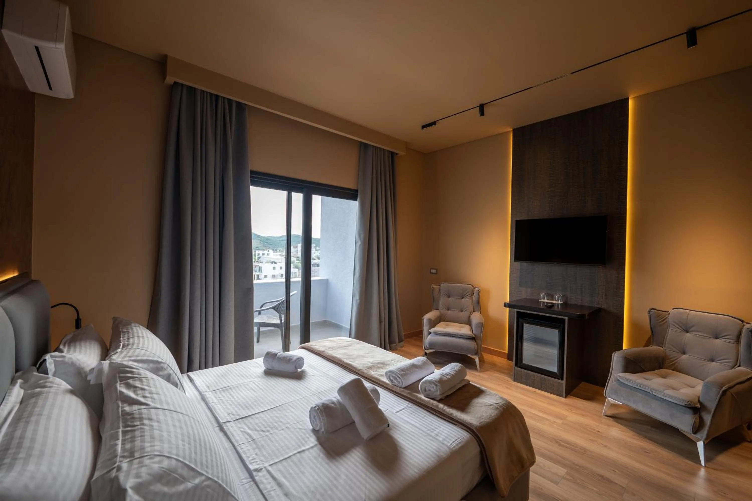 Bed in Hotel Piramida