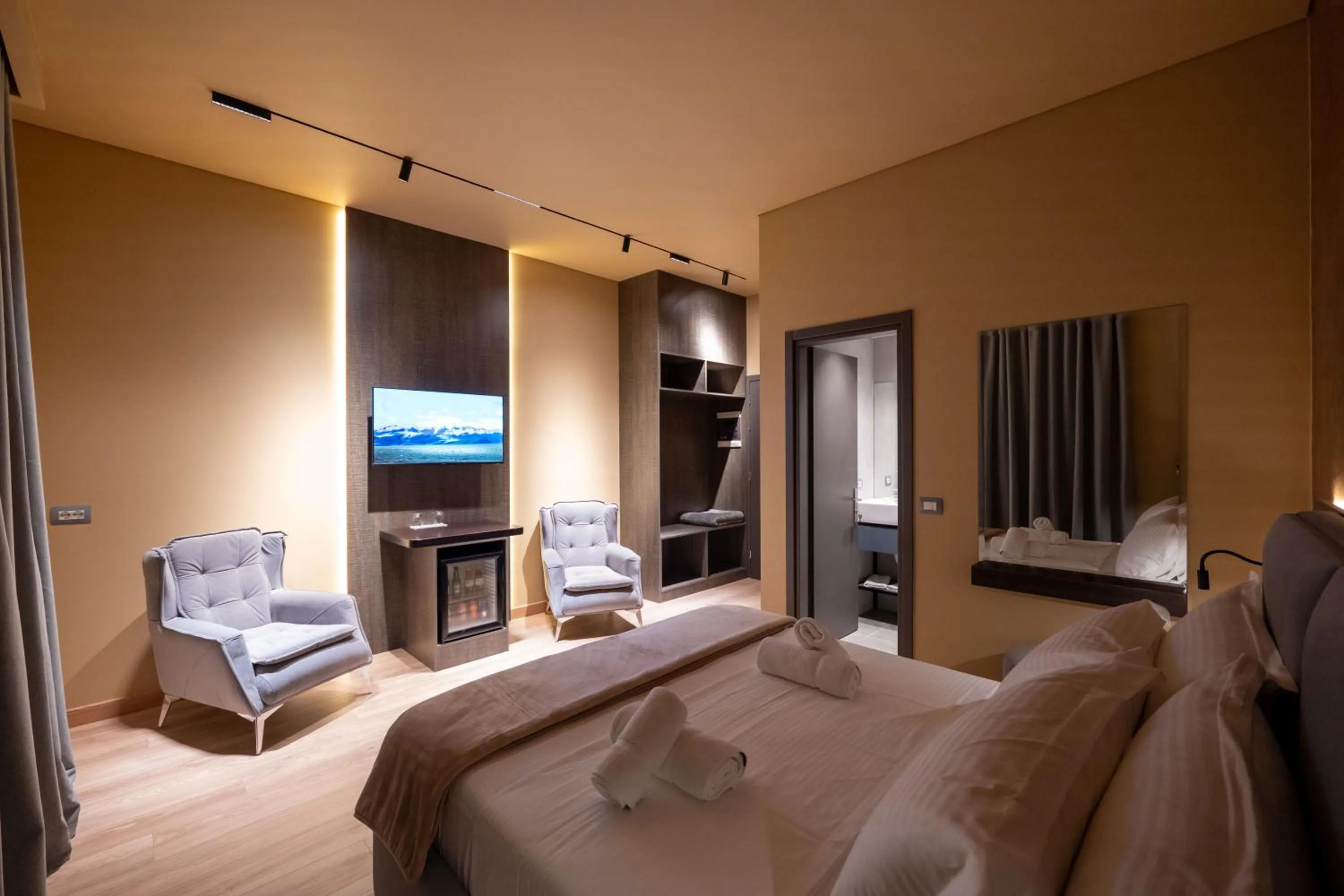 Bed in Hotel Piramida