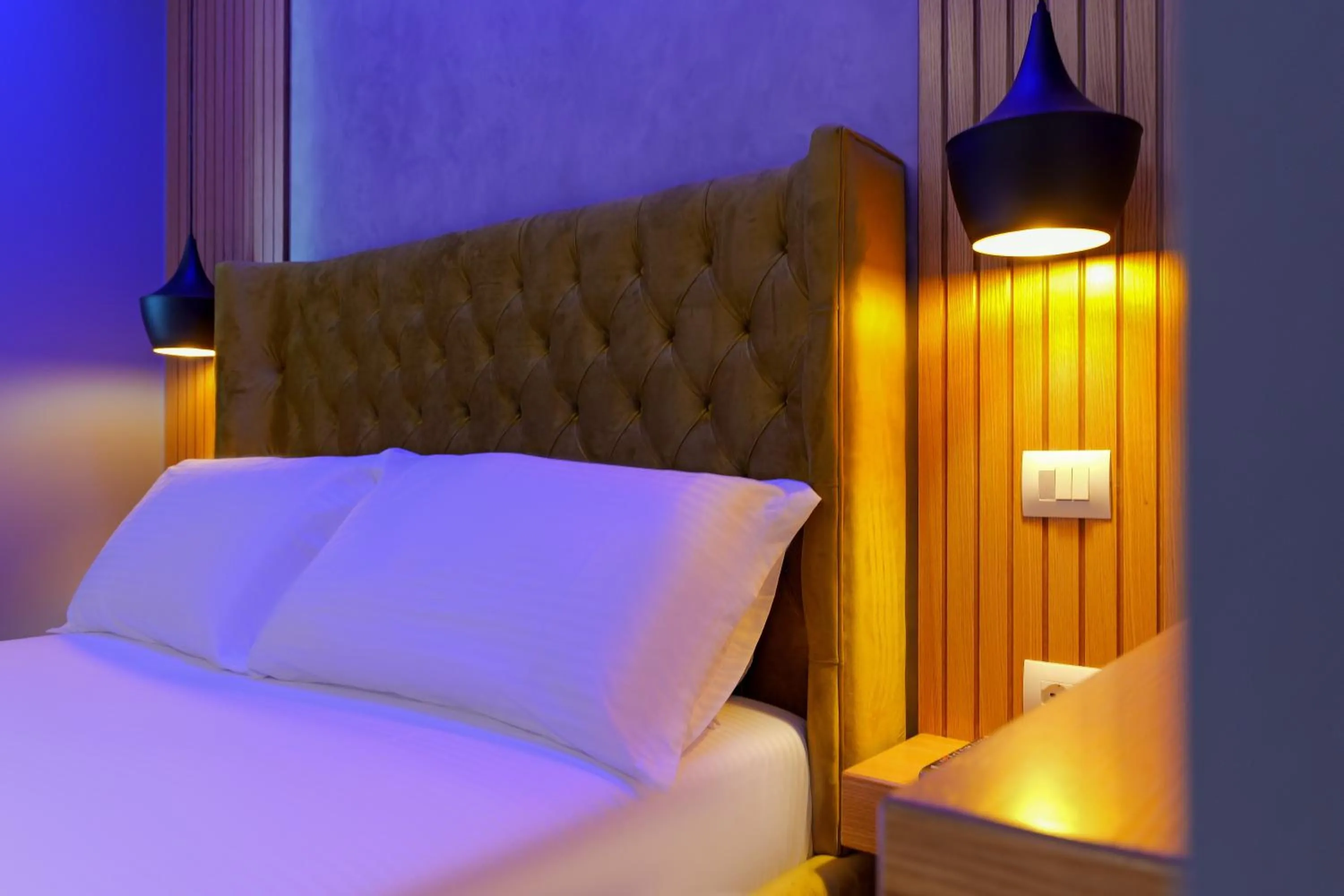 Bed in Hotel Piramida