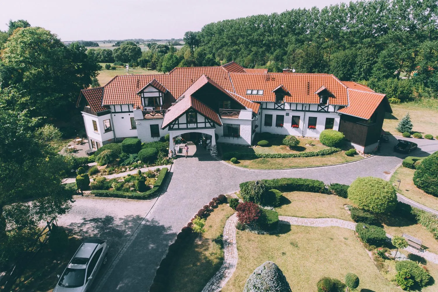 Bird's eye view in Hotel Dworek nad Regą