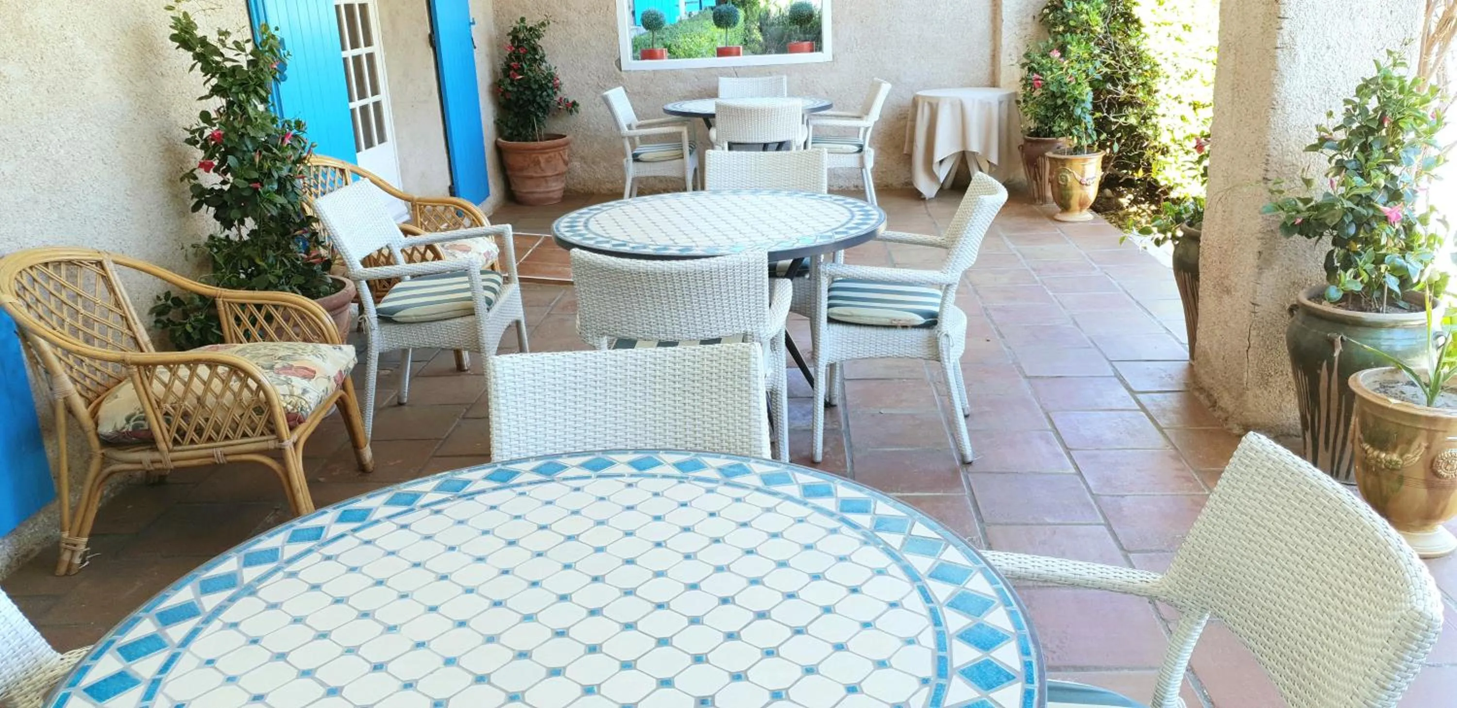Patio in Hôtel Saint Andre