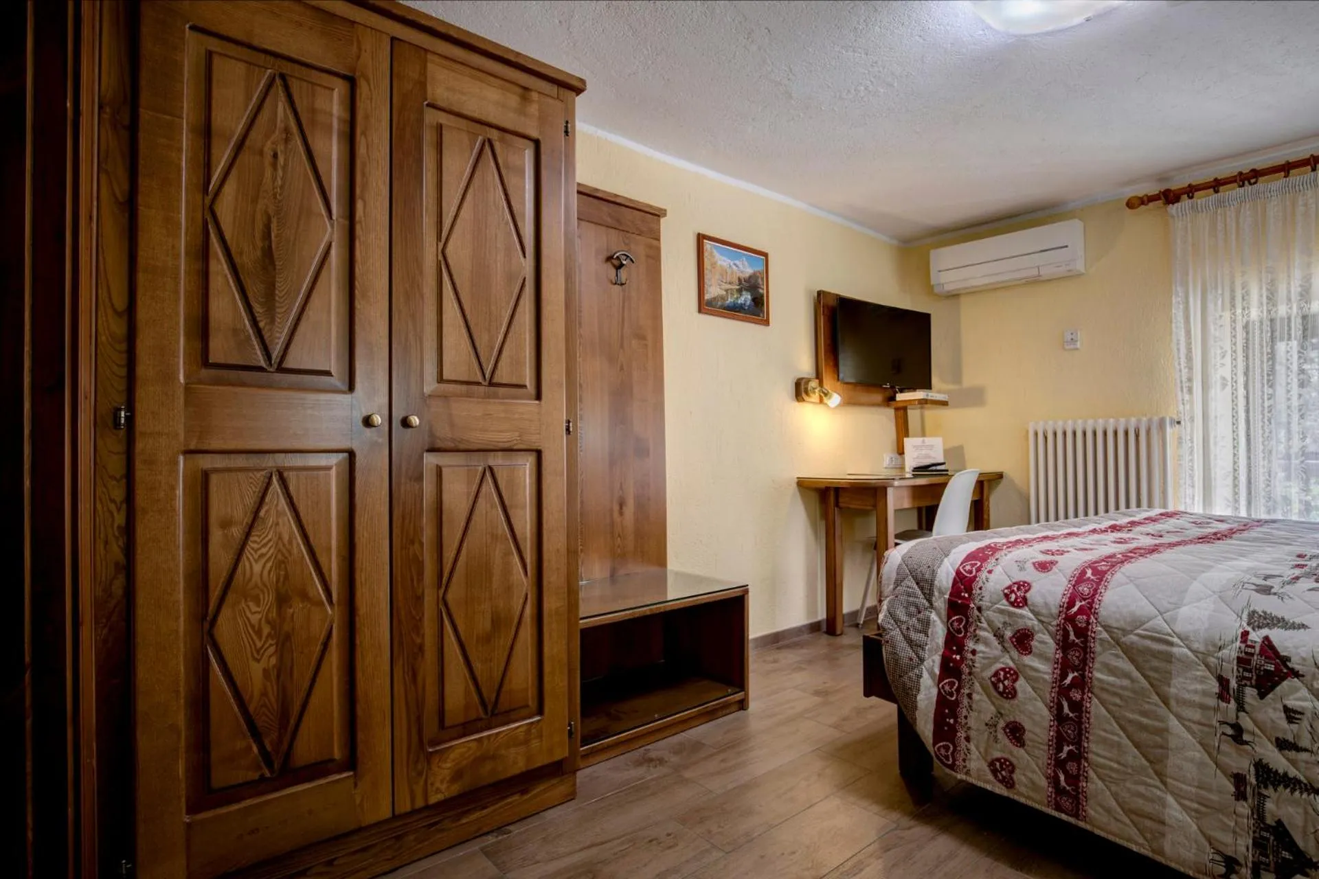 Bed in Hotel Cecchin