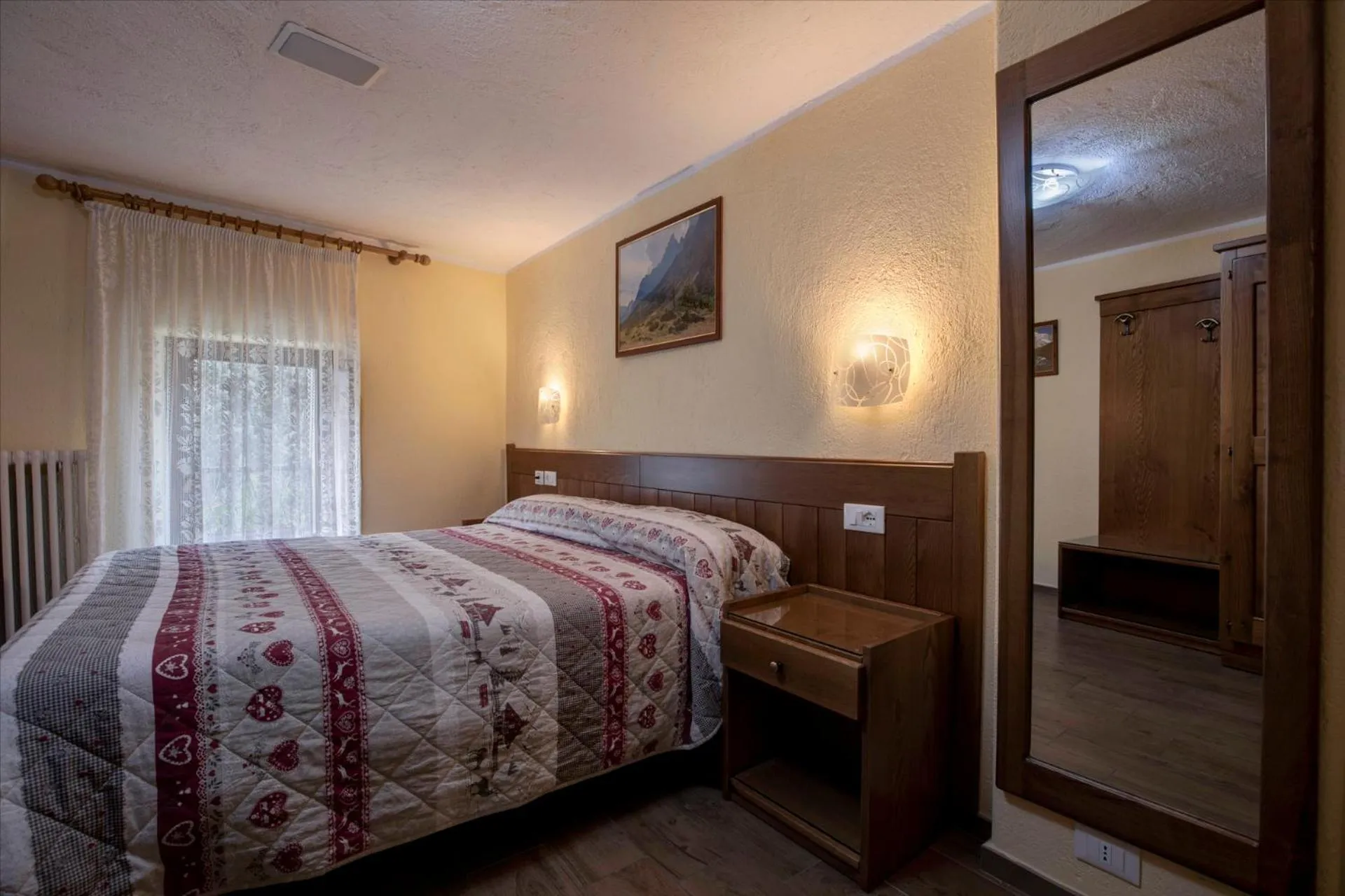 Bed in Hotel Cecchin