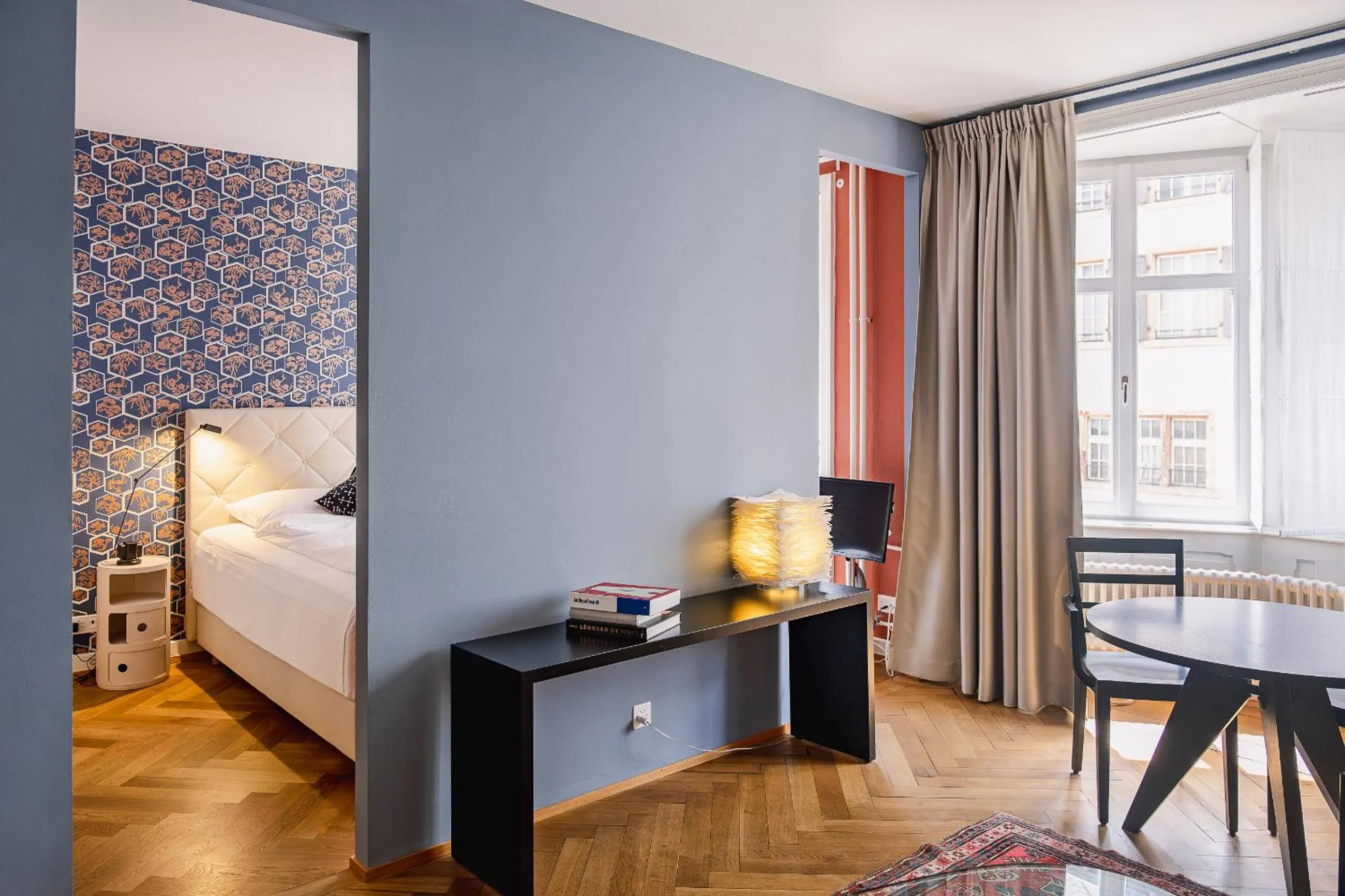 Living room, Bed in Krafft Basel