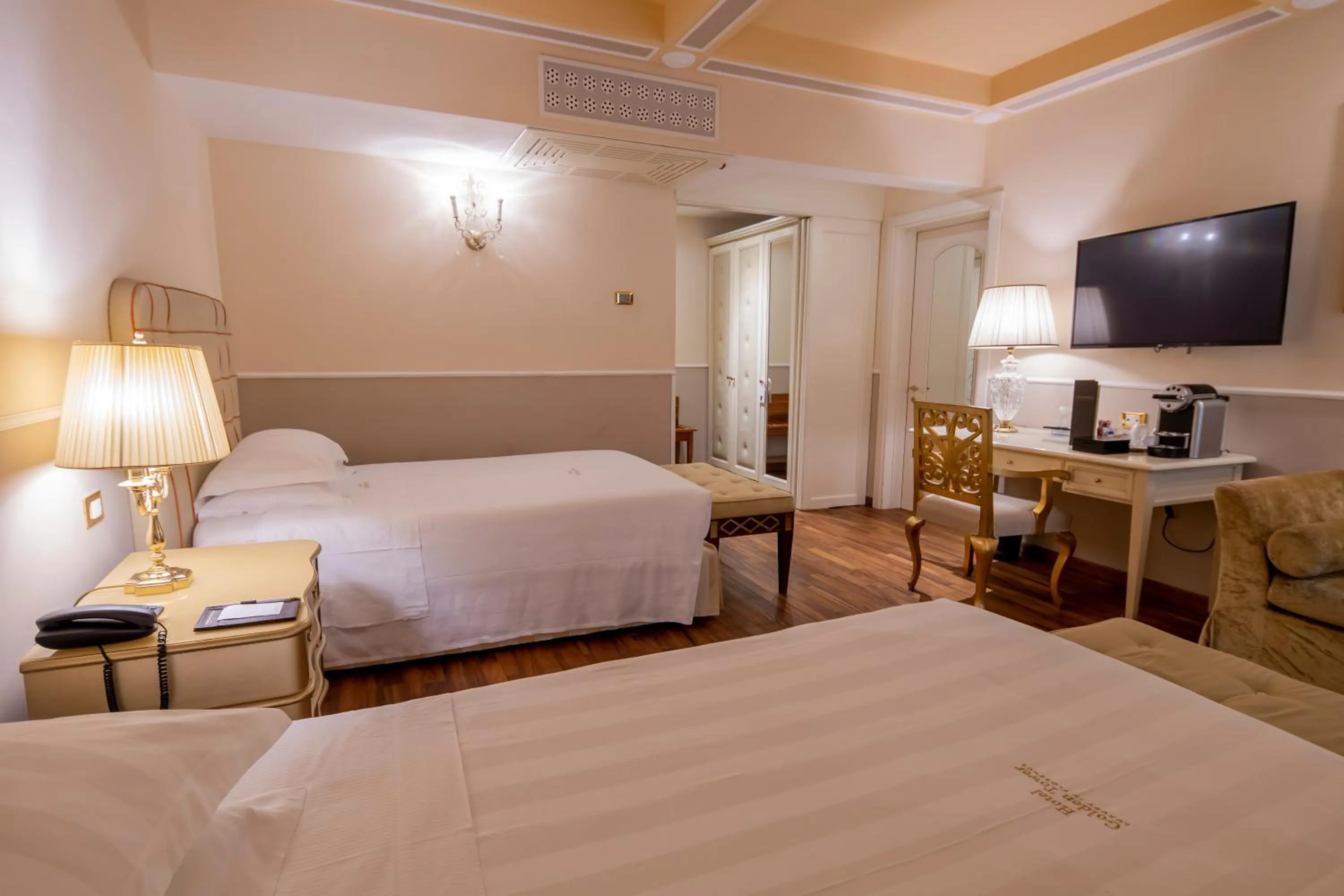 Bedroom, Bed in Golden Tower Hotel & Spa