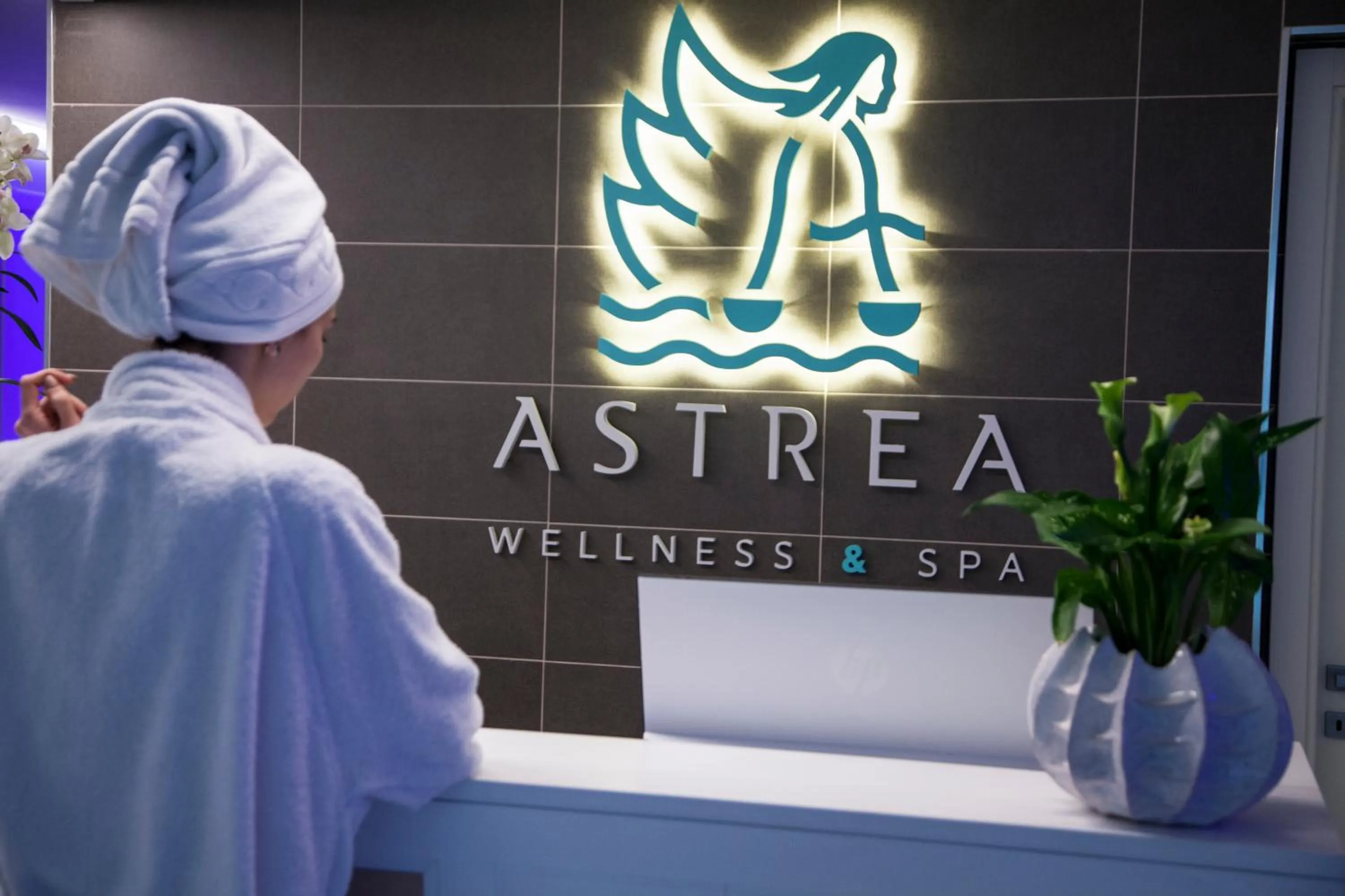 Property logo or sign in Astrea Wellness & Spa