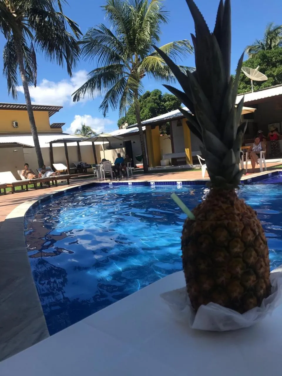 Pool view in Pousada Paraiso da Barra