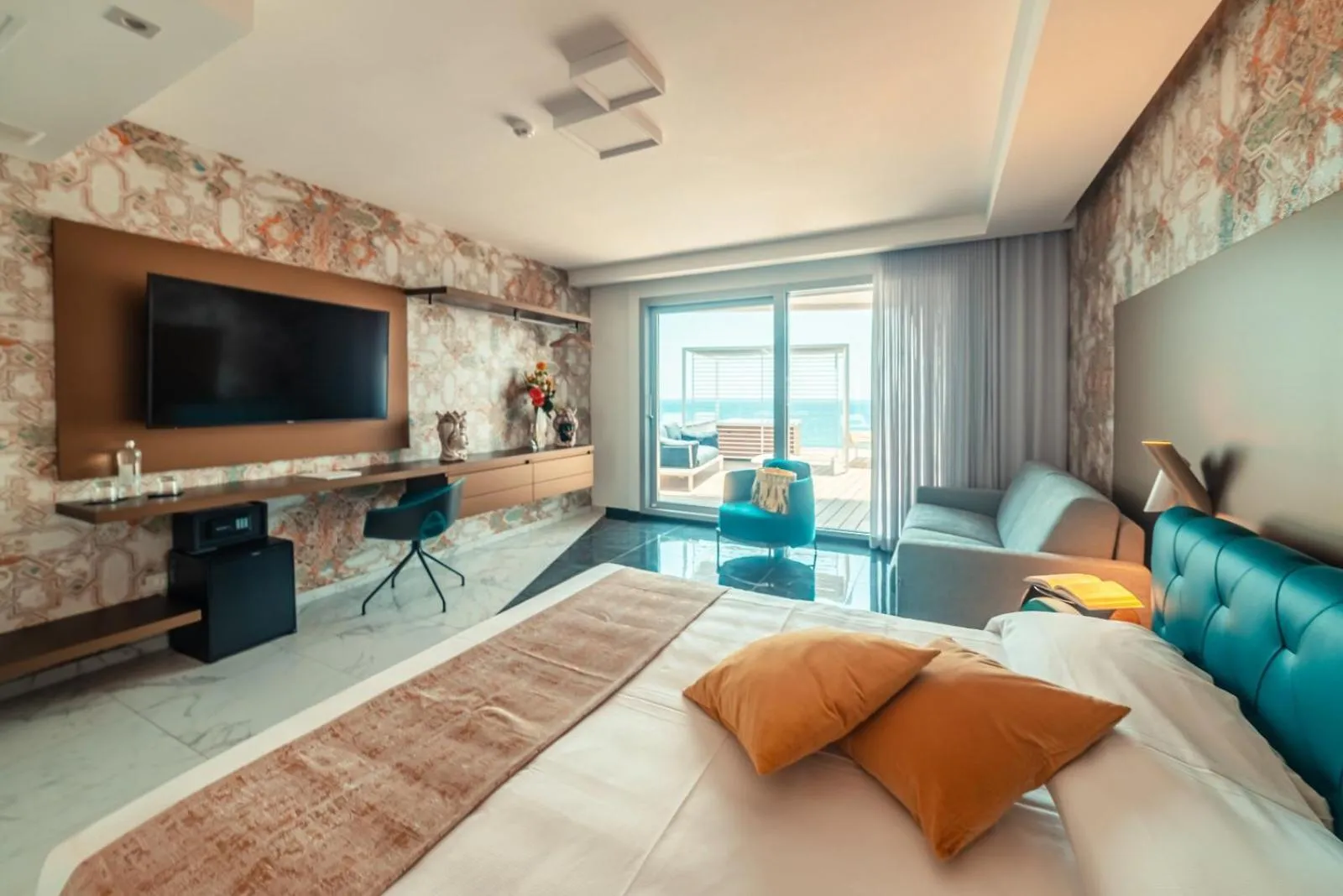 Bed in Nautilus Hotel