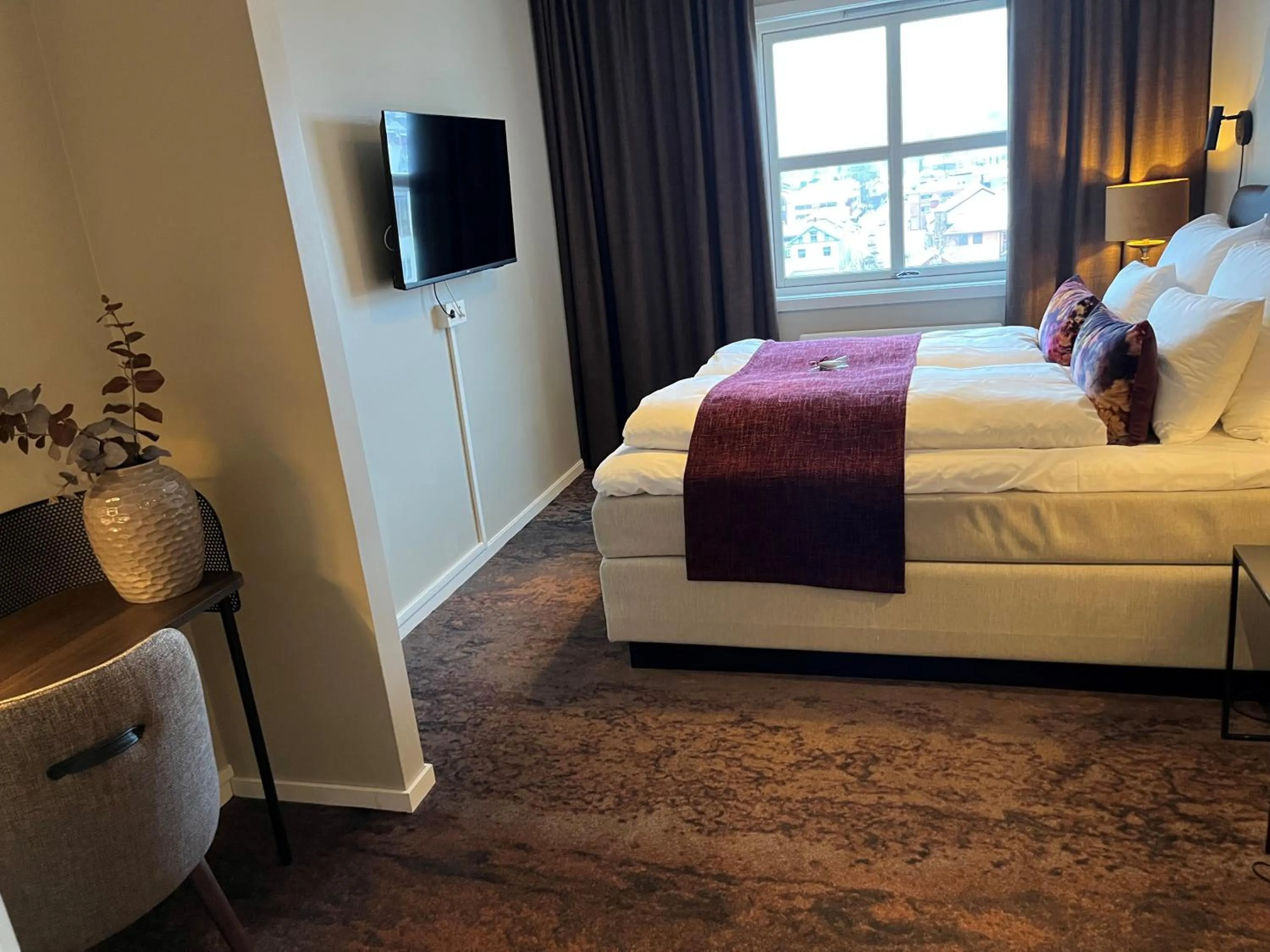 Bedroom, Bed in Aksjemøllen - by Classic Norway Hotels