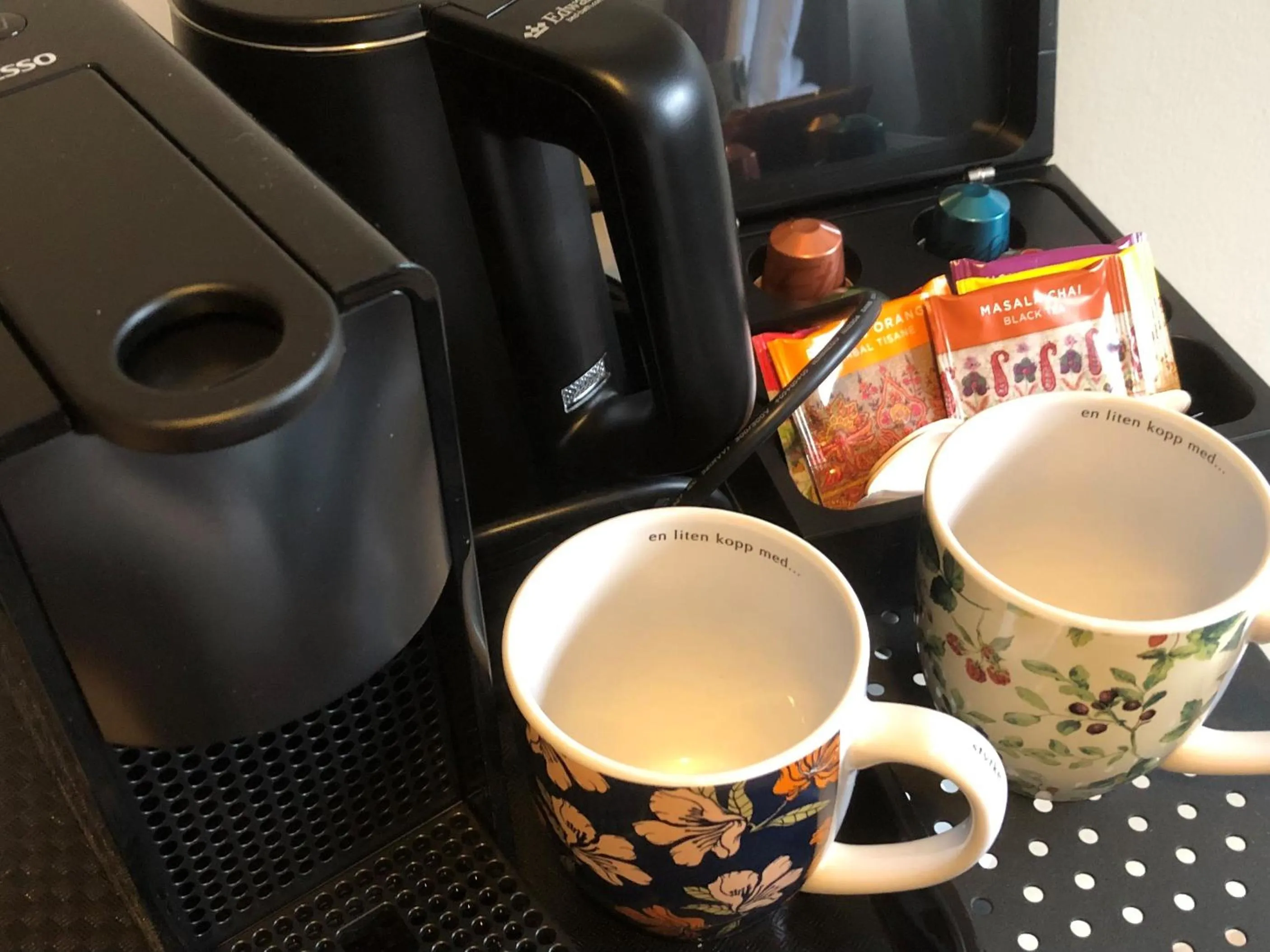 Coffee/tea facilities in Aksjemøllen - by Classic Norway Hotels