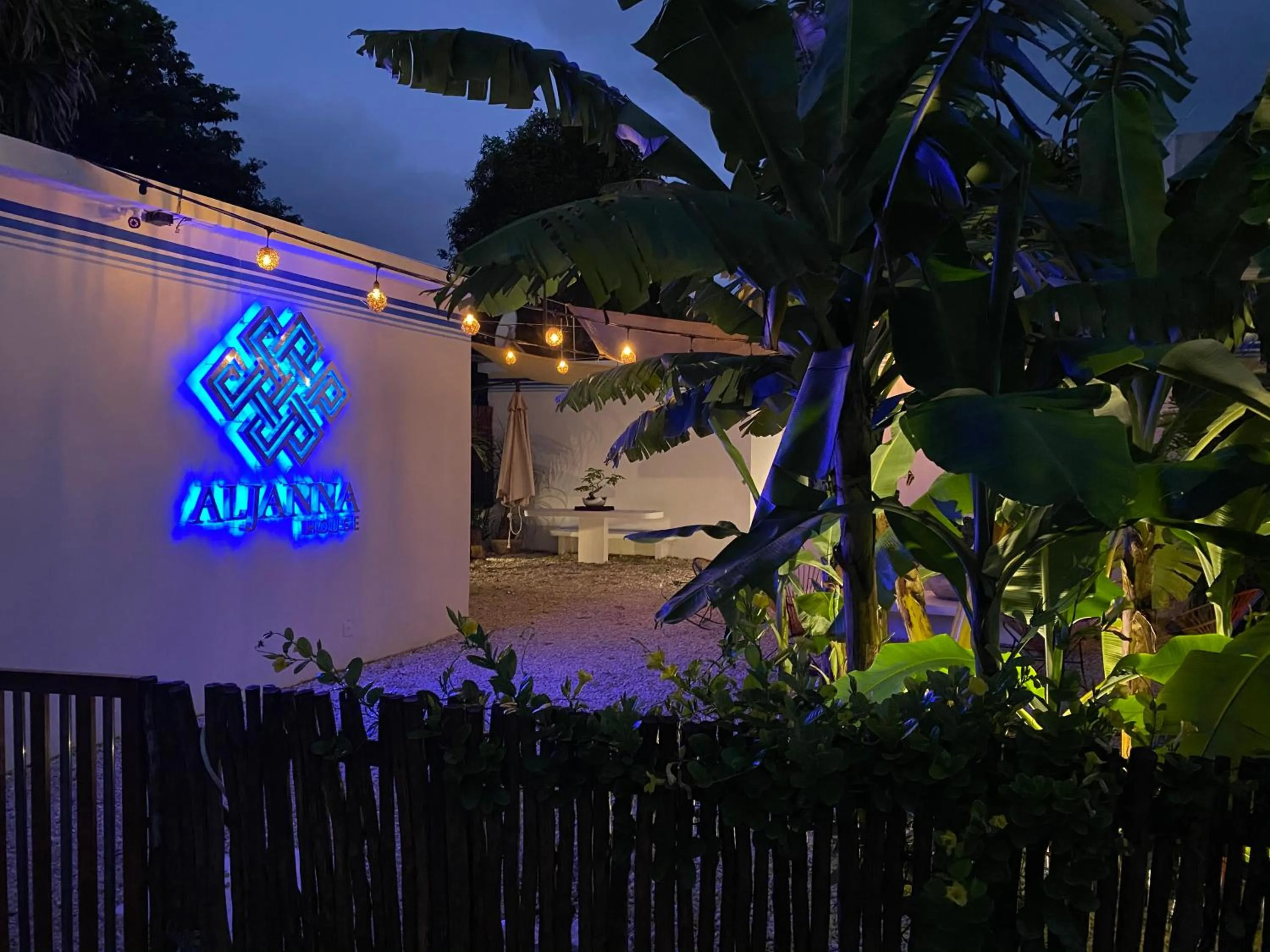 Facade/entrance in Aljanna House