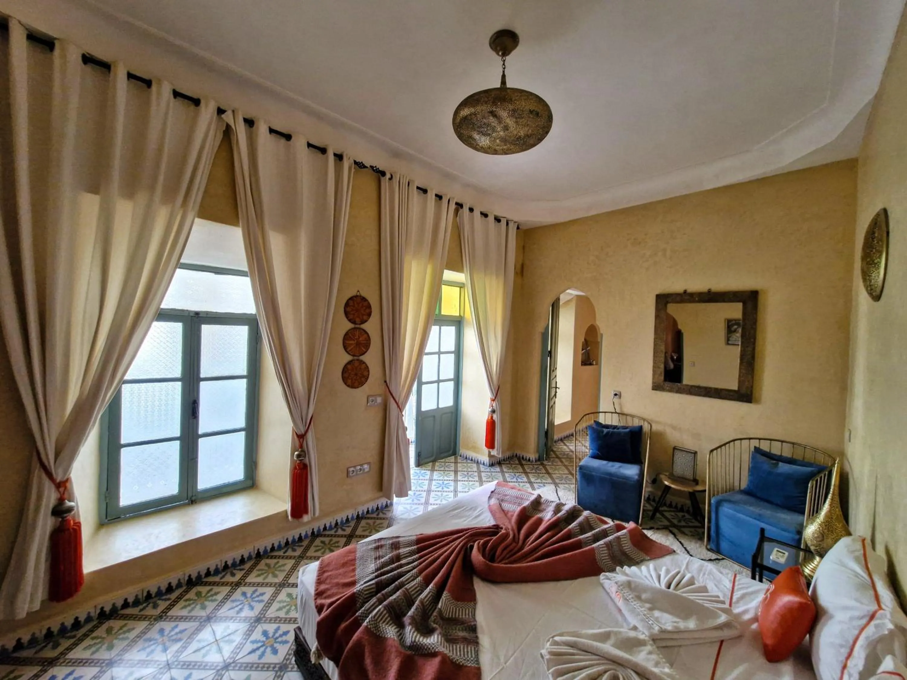 Bedroom, Bed in Riad Orange