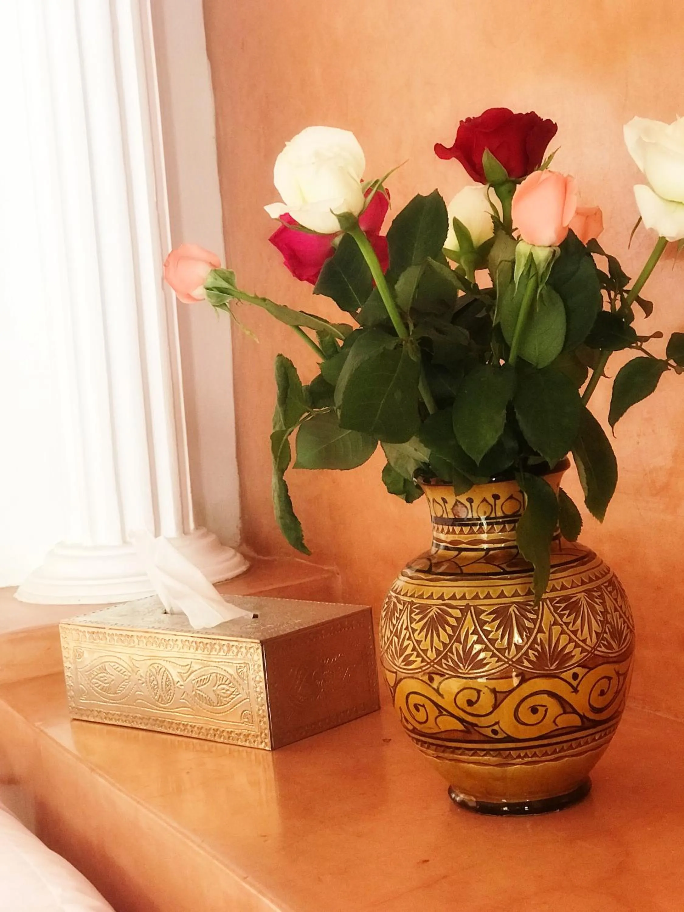 Decorative detail in Riad Orange